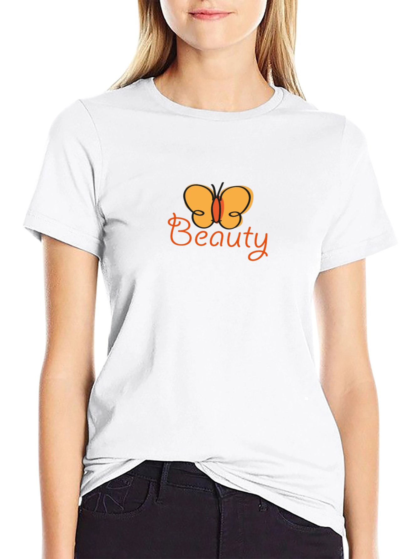 Beauty Butterfly Graphic Tee - Stylish Comfort