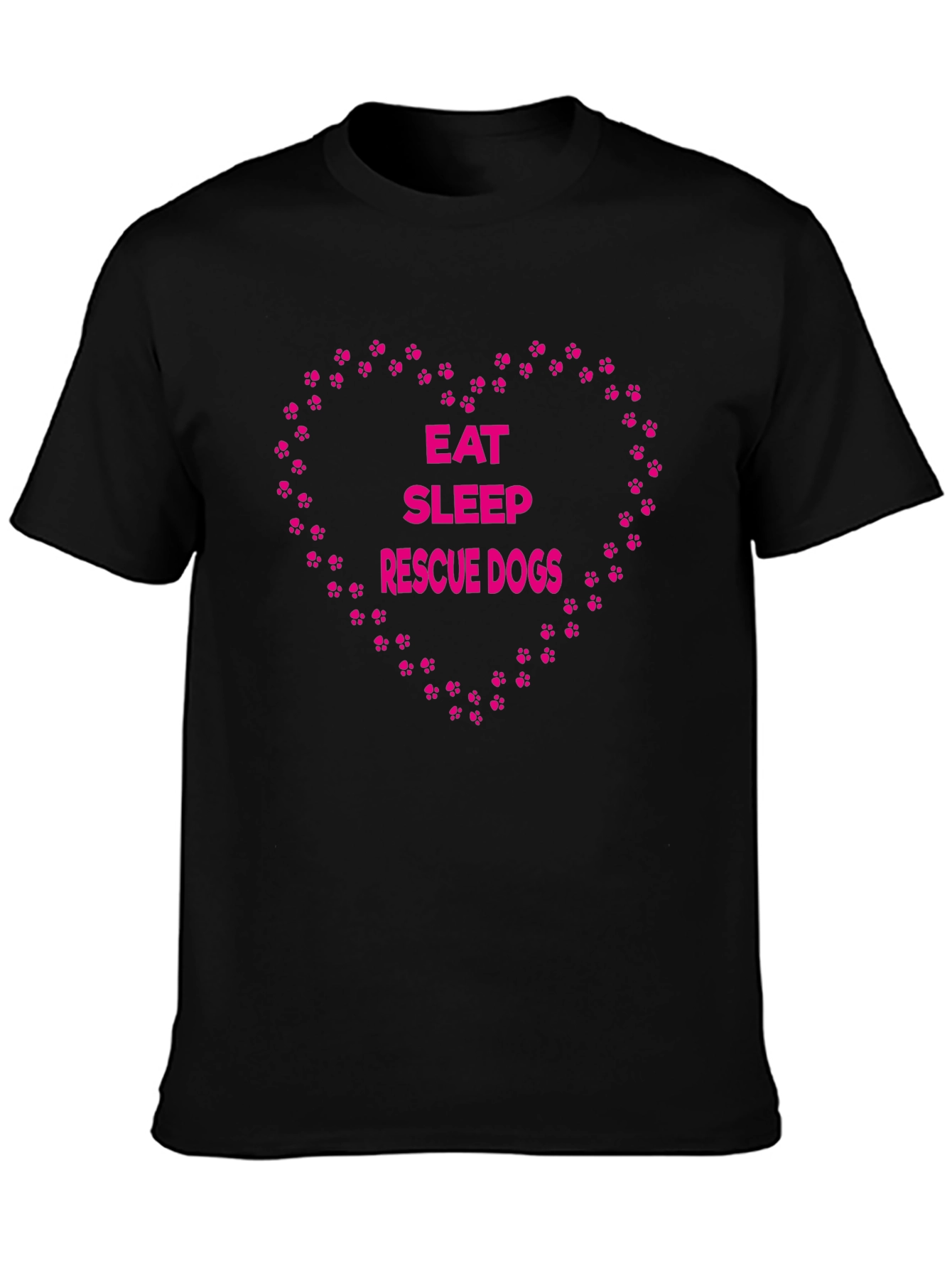 Eat Sleep Rescue Dogs T-Shirt