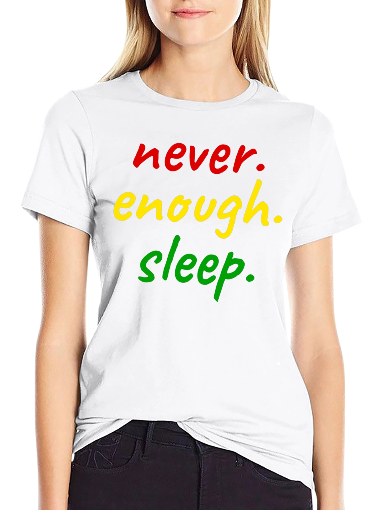 Never Enough Sleep Black T-Shirt