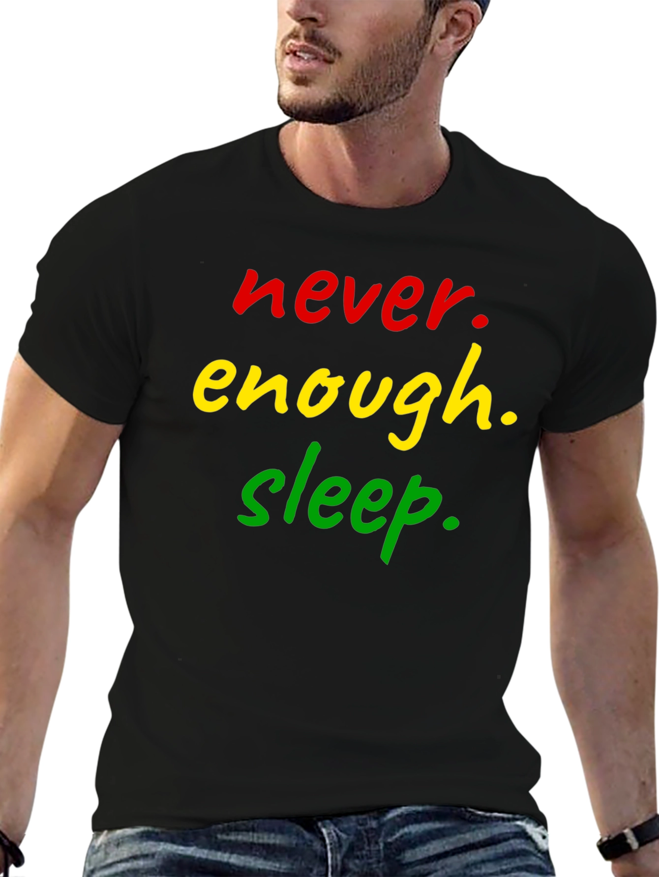 Never Enough Sleep Black T-Shirt