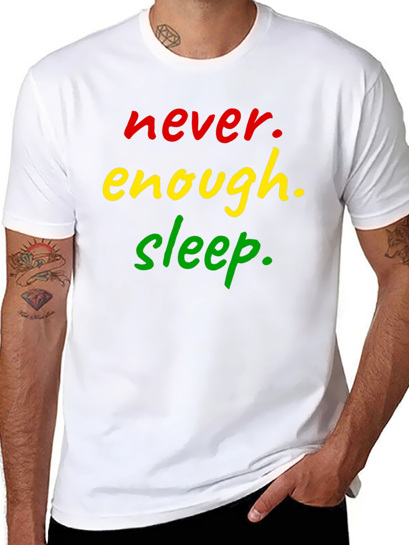 Never Enough Sleep Black T-Shirt