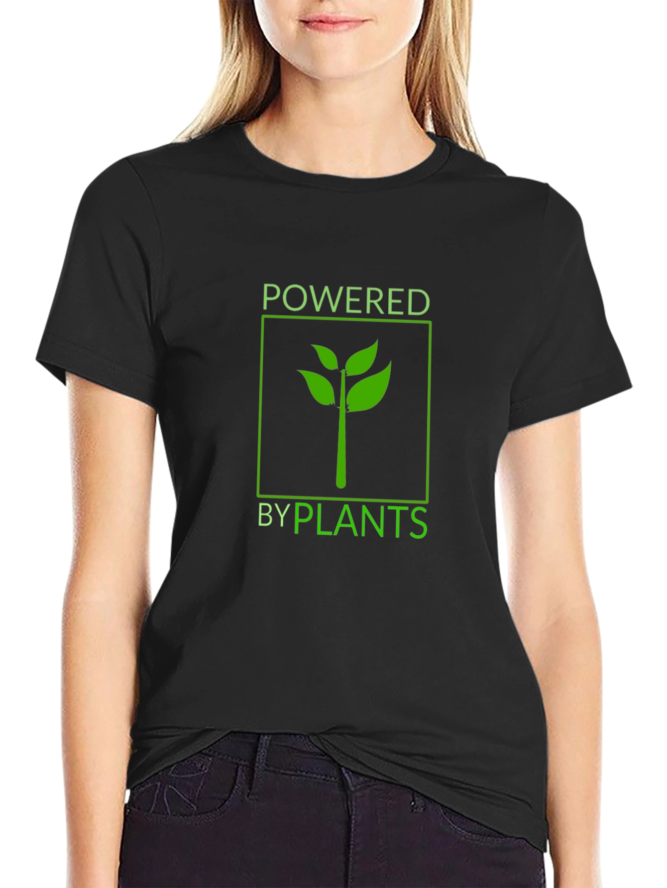 Powered by Plants Black Graphic Tee