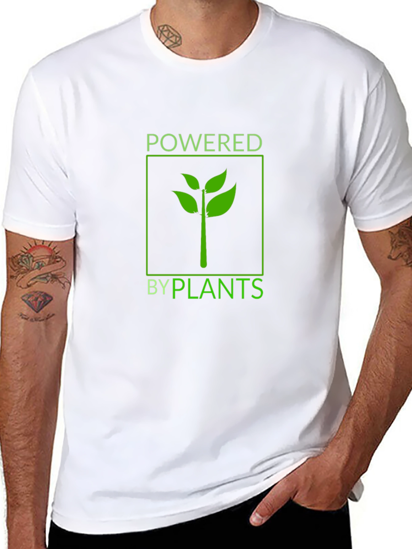 Powered by Plants Black Graphic Tee