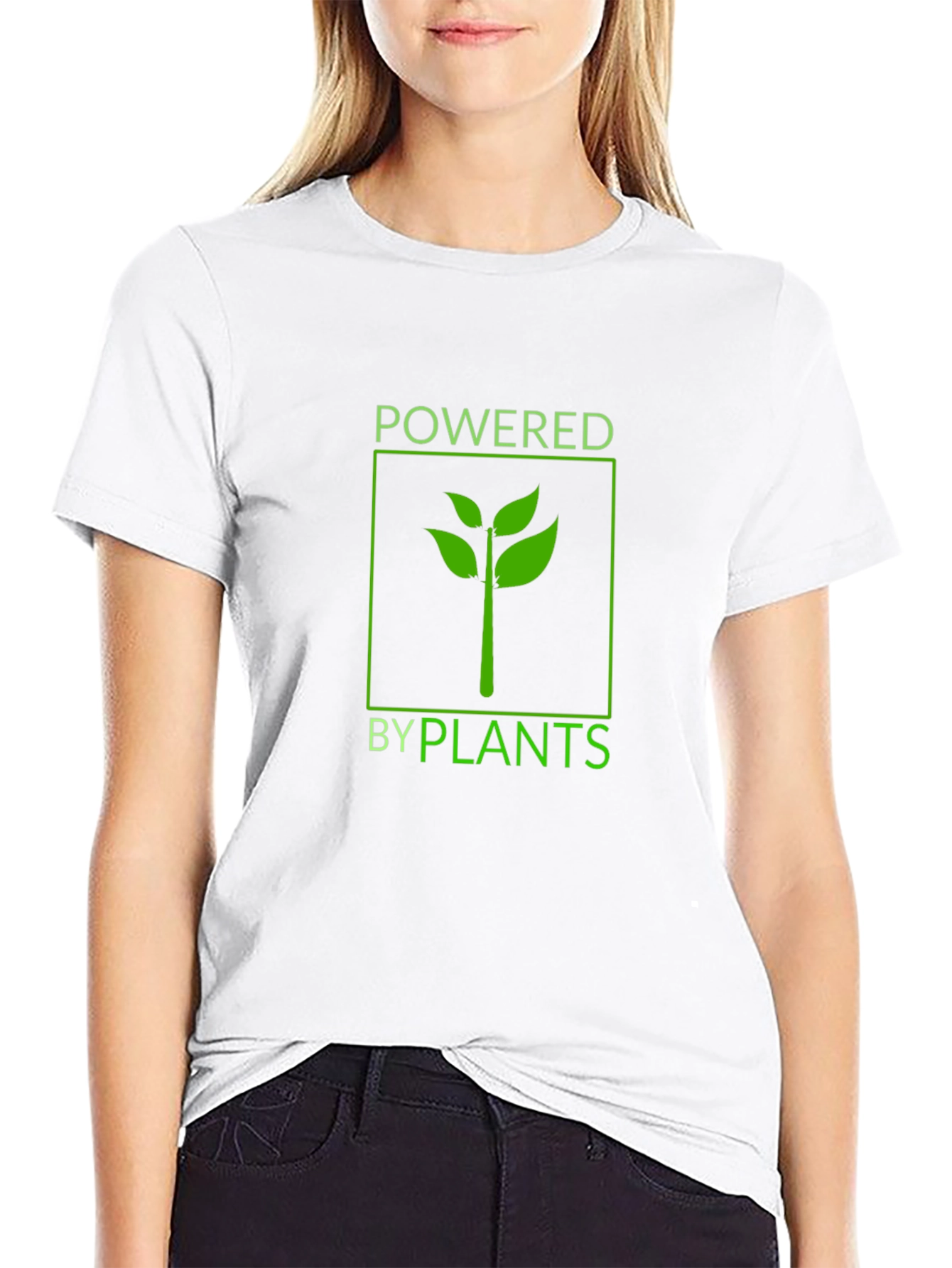 Powered by Plants Black Graphic Tee