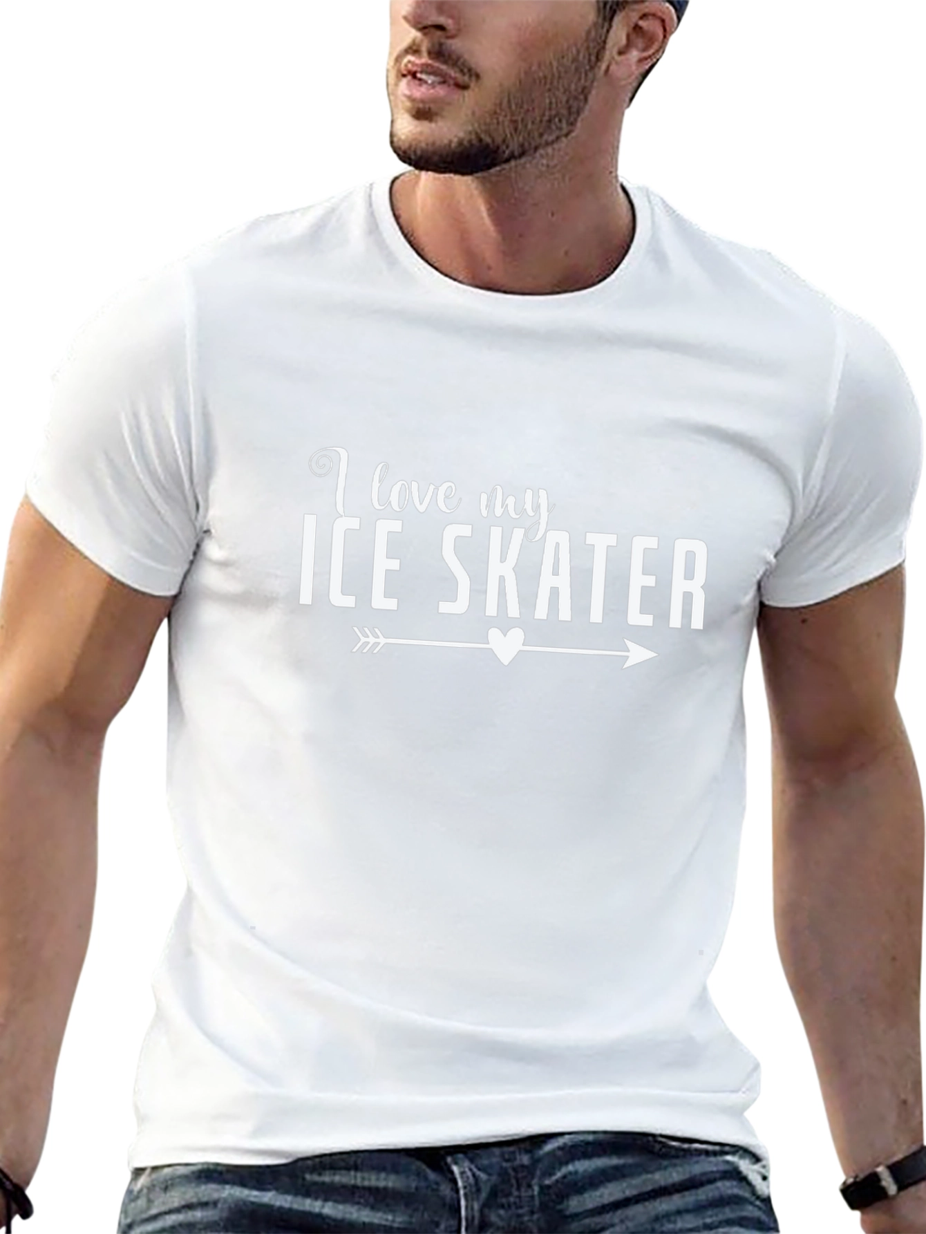 I Love My Ice Skater Graphic Tee
