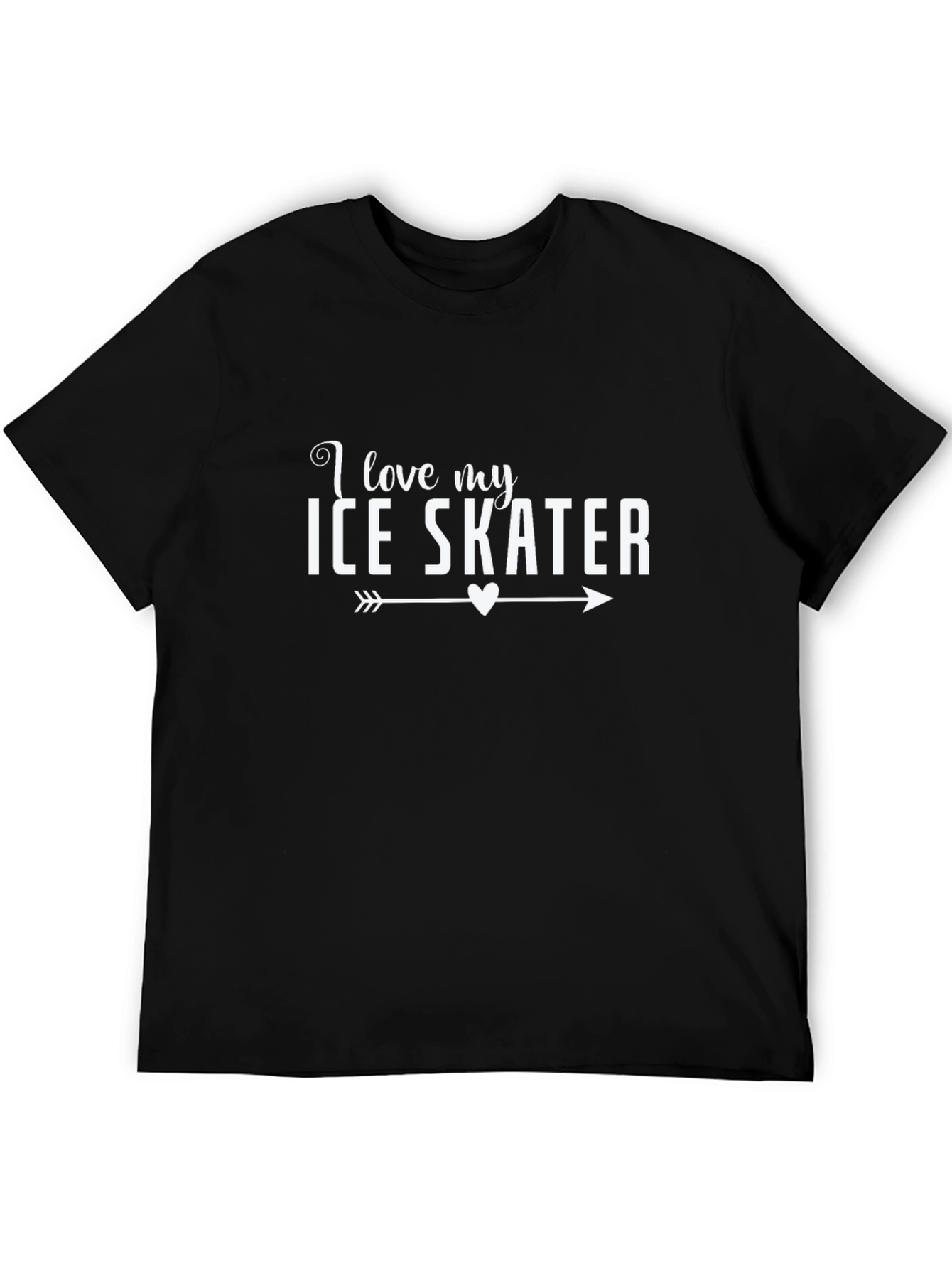 I Love My Ice Skater Graphic Tee
