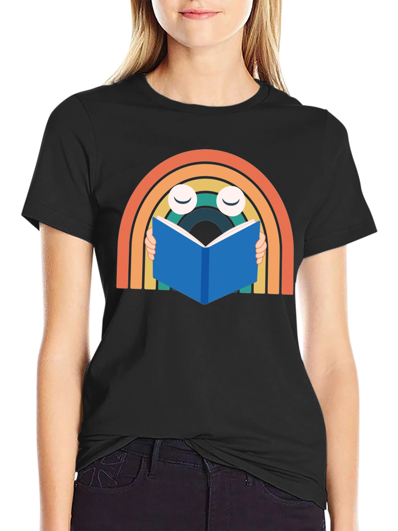 Rainbow Bookworm T-Shirt - Unisex Graphic Tee