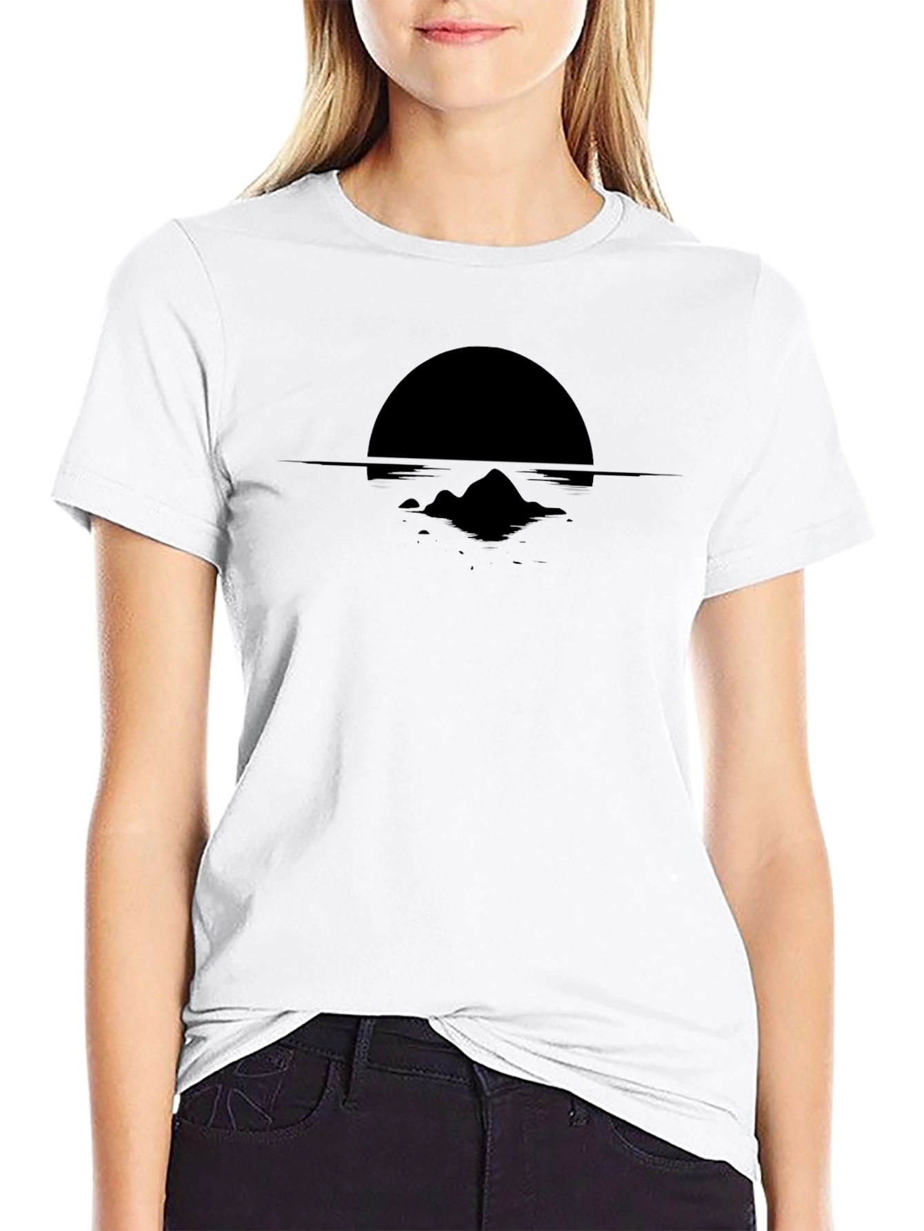 Midnight Mountain T-Shirt - Black Graphic Tee