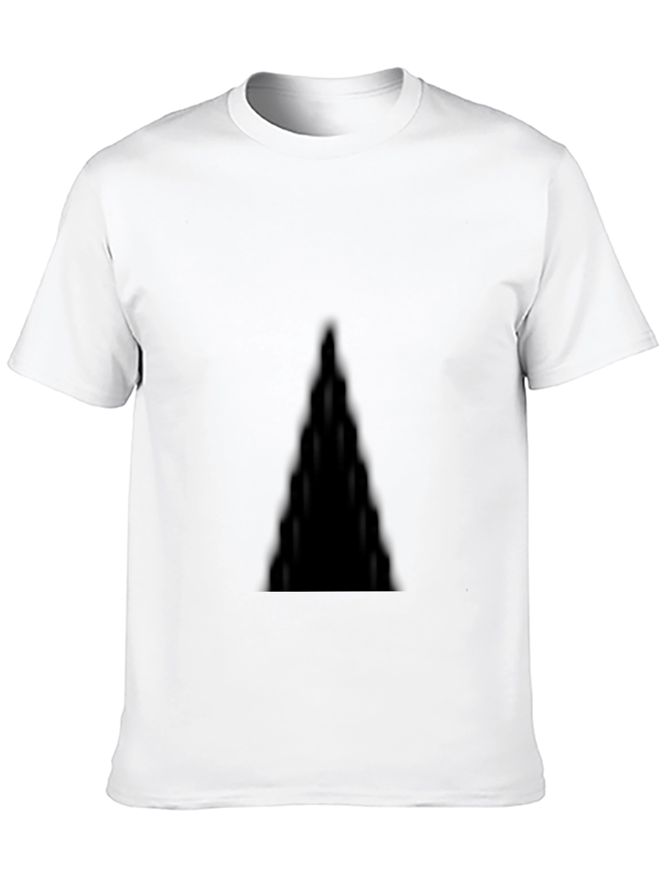 Mens Solid Black Crew Neck T-Shirt