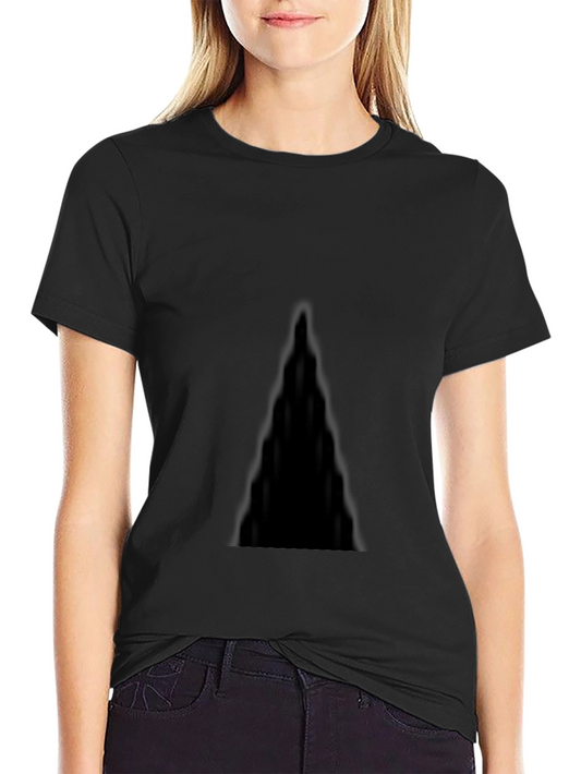Mens Solid Black Crew Neck T-Shirt