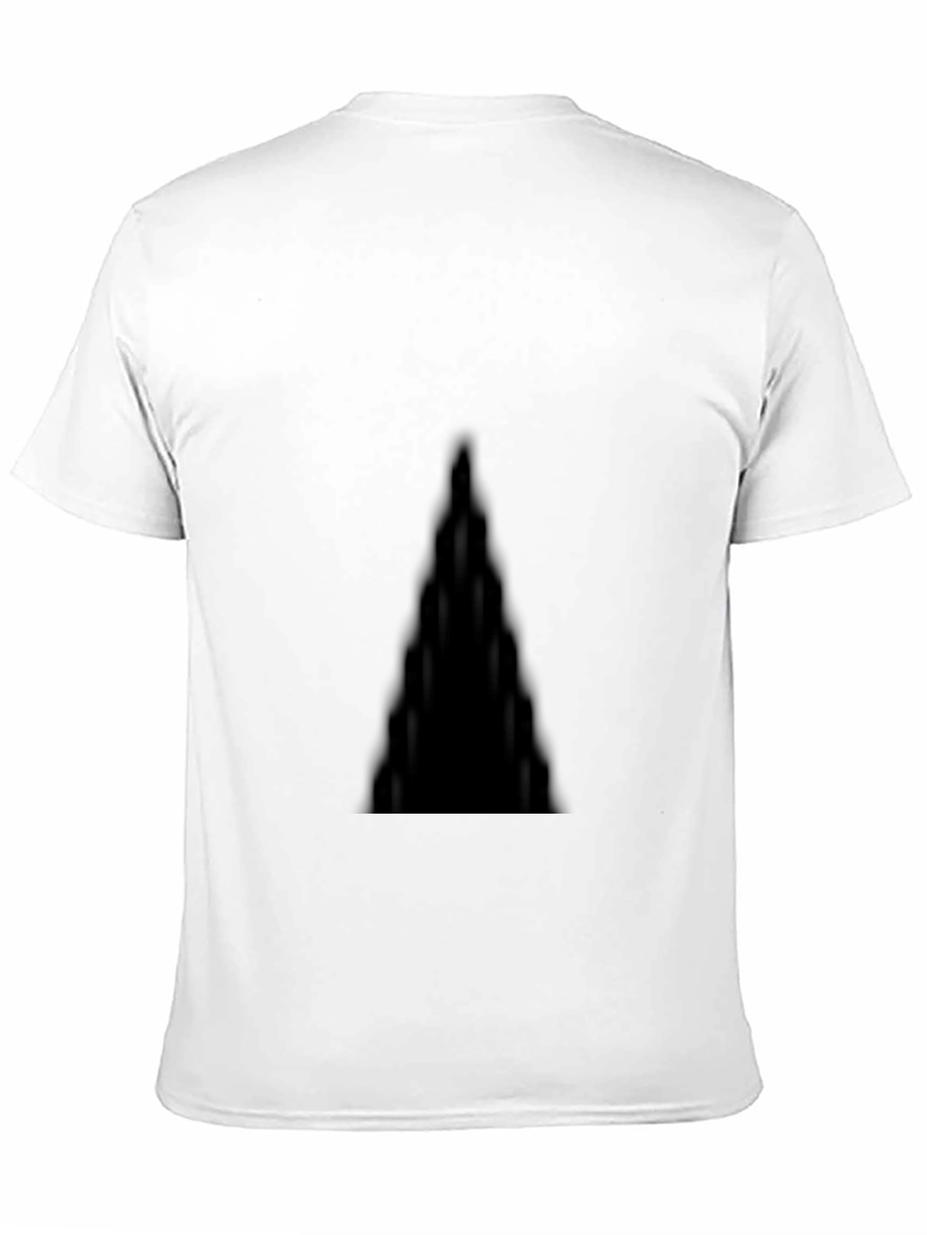 Mens Solid Black Crew Neck T-Shirt