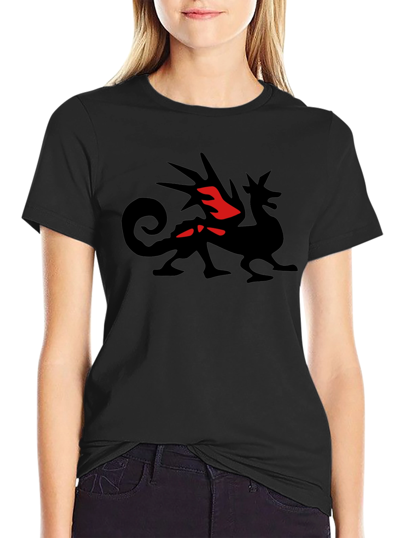 Dragon Graphic T-Shirt - Black