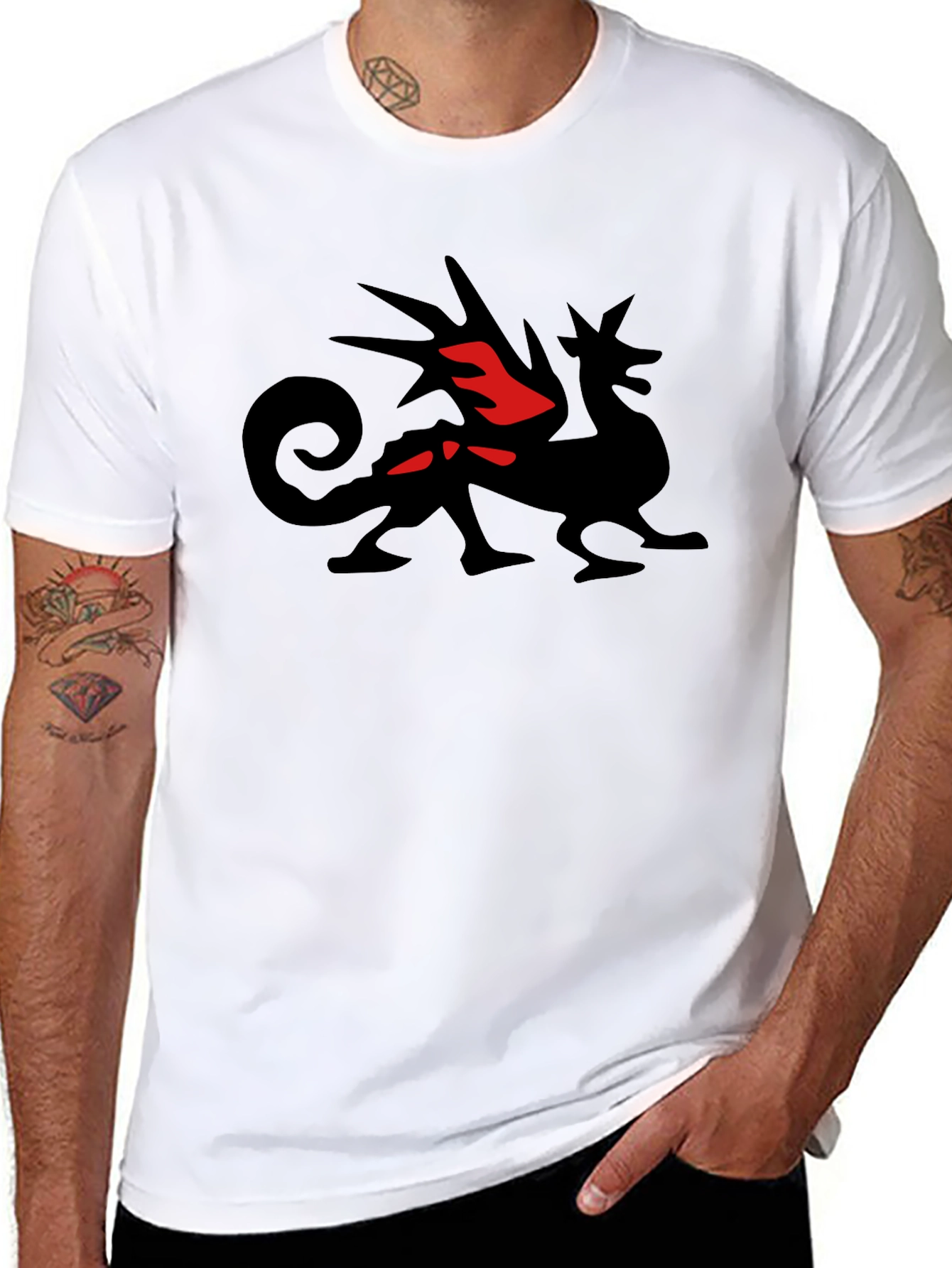 Dragon Graphic T-Shirt - Black