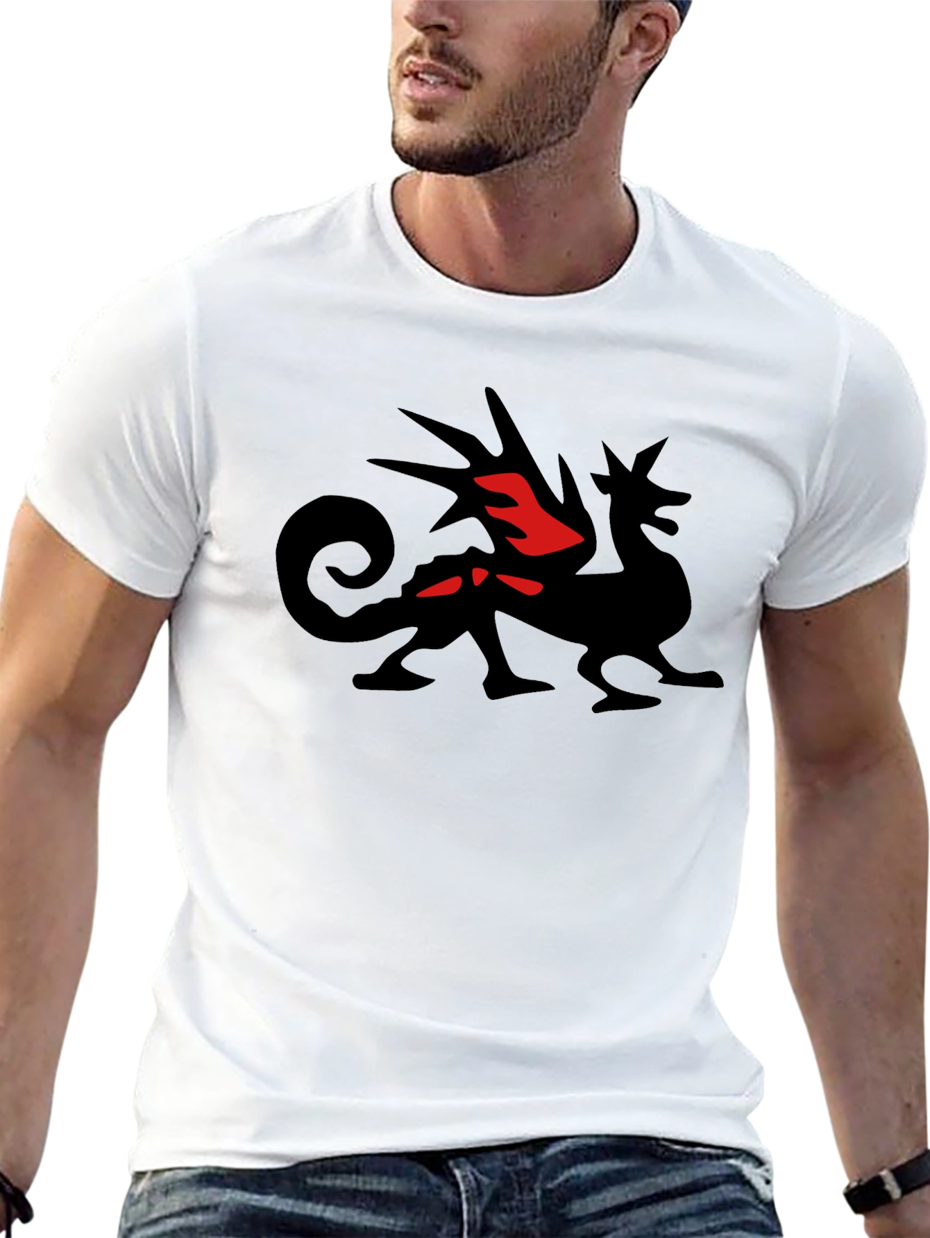 Dragon Graphic T-Shirt - Black