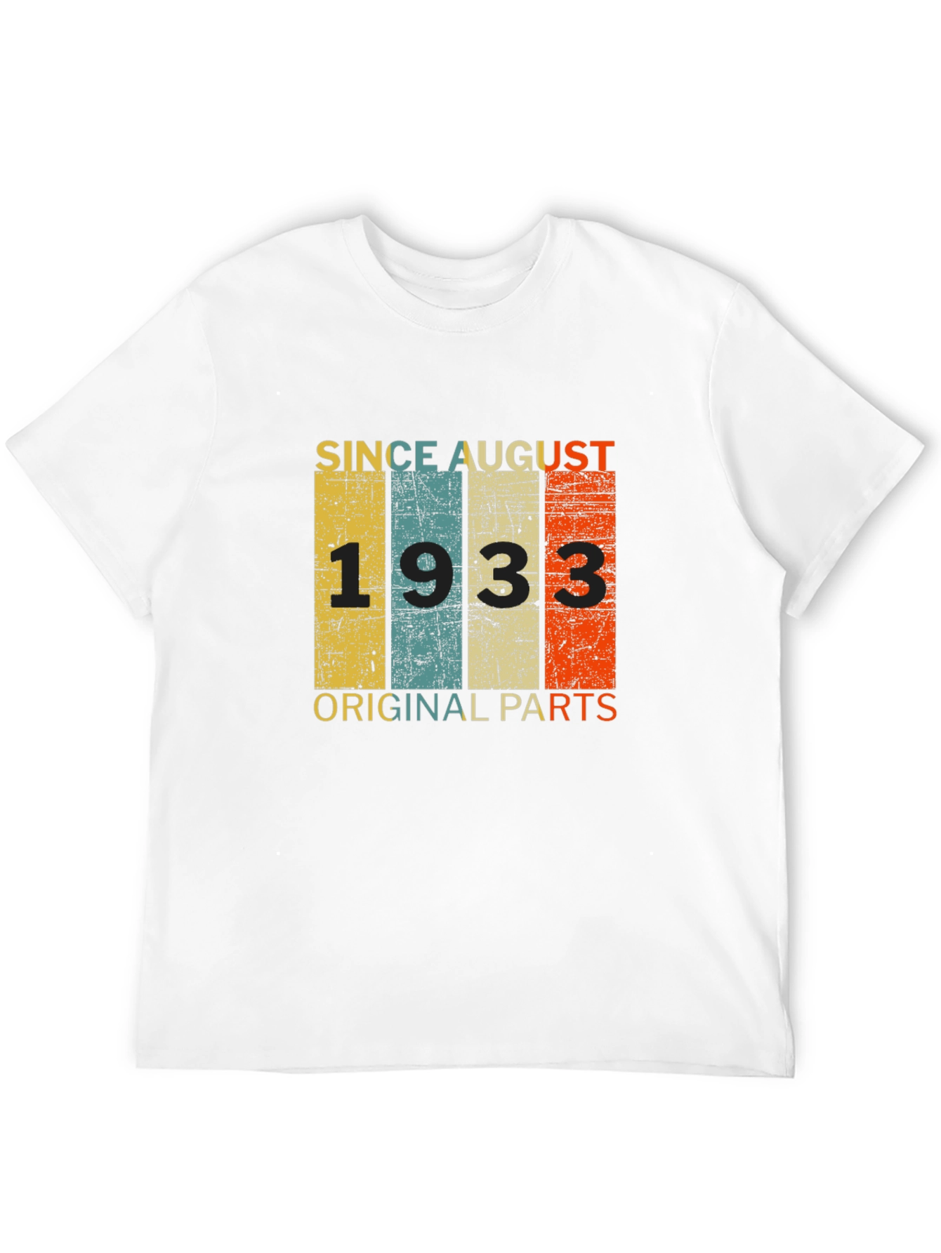 Since August 1933 Original Parts Birthday T-Shirt