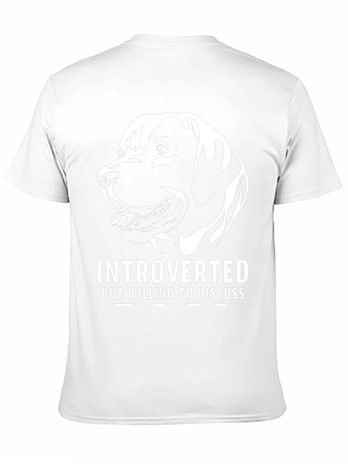 Introverted Dog T-Shirt - Black
