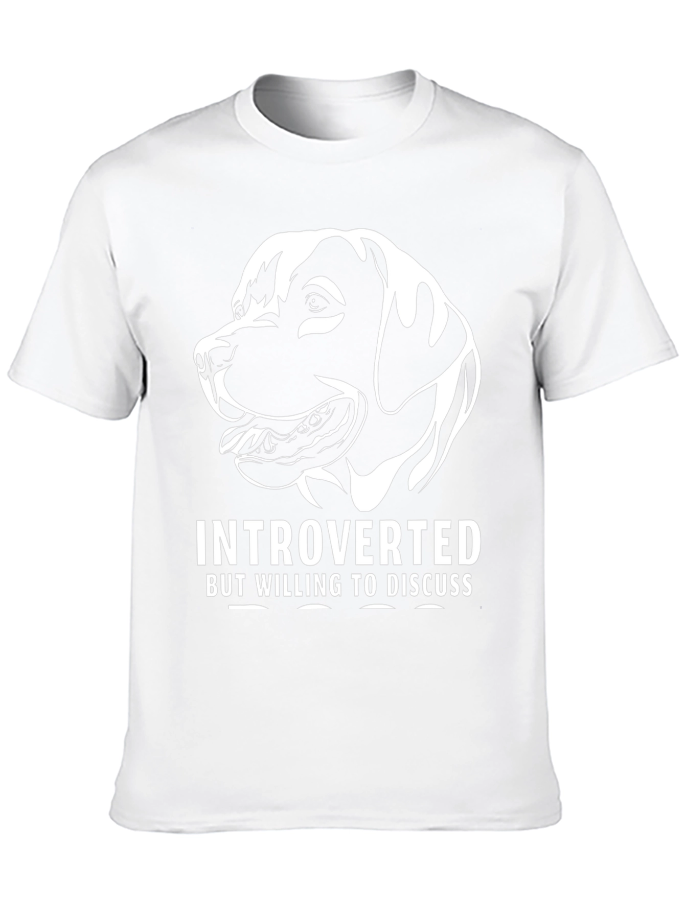 Introverted Dog T-Shirt - Black