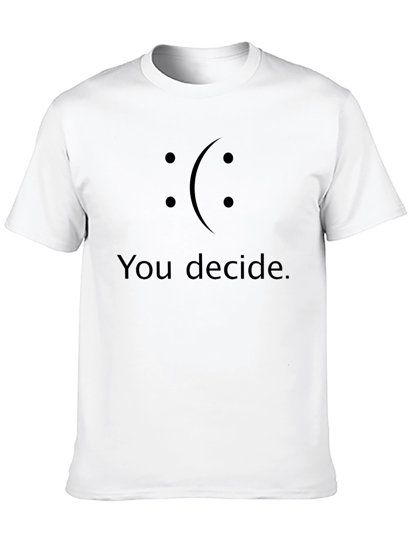 You Decide Graphic T-Shirt - Mens Black Tee