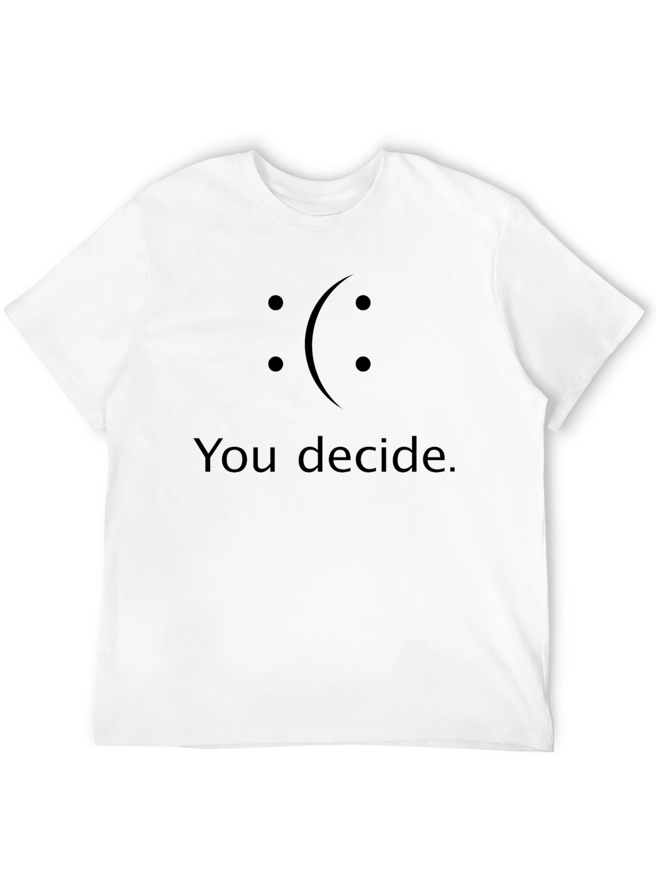 You Decide Graphic T-Shirt - Mens Black Tee