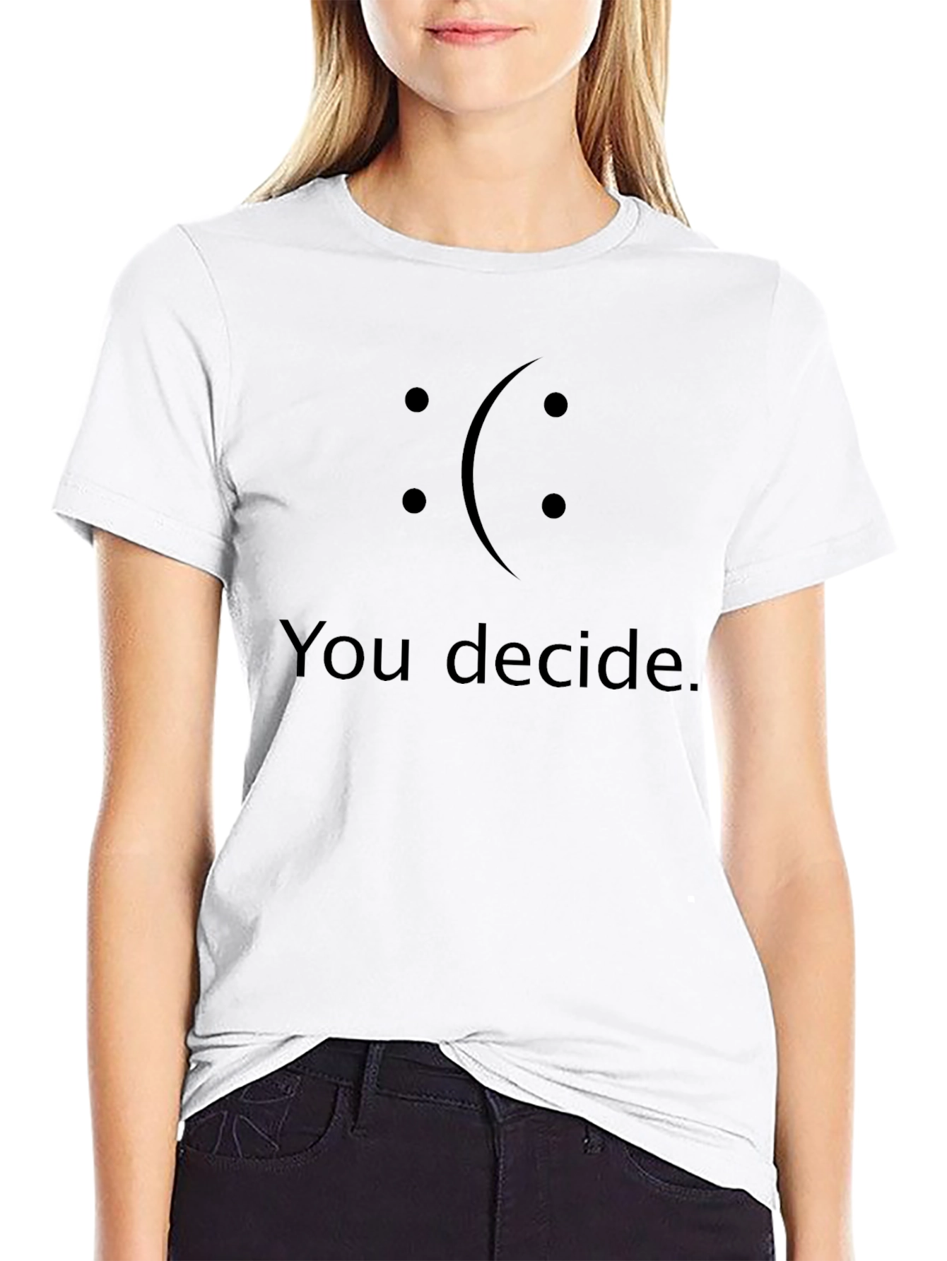 You Decide Graphic T-Shirt - Mens Black Tee