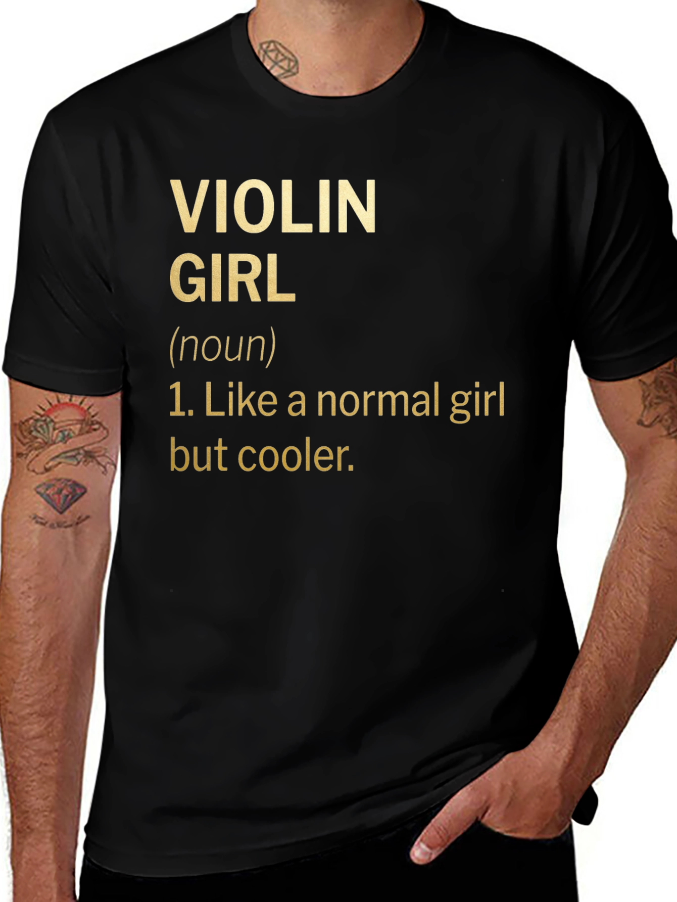 Violin Girl Definition T-Shirt - Musician Humor Tee