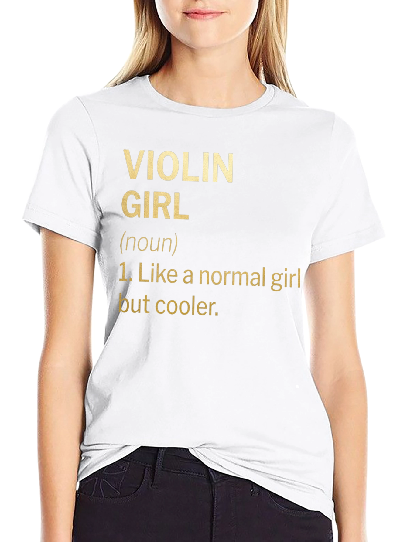 Violin Girl Definition T-Shirt - Musician Humor Tee