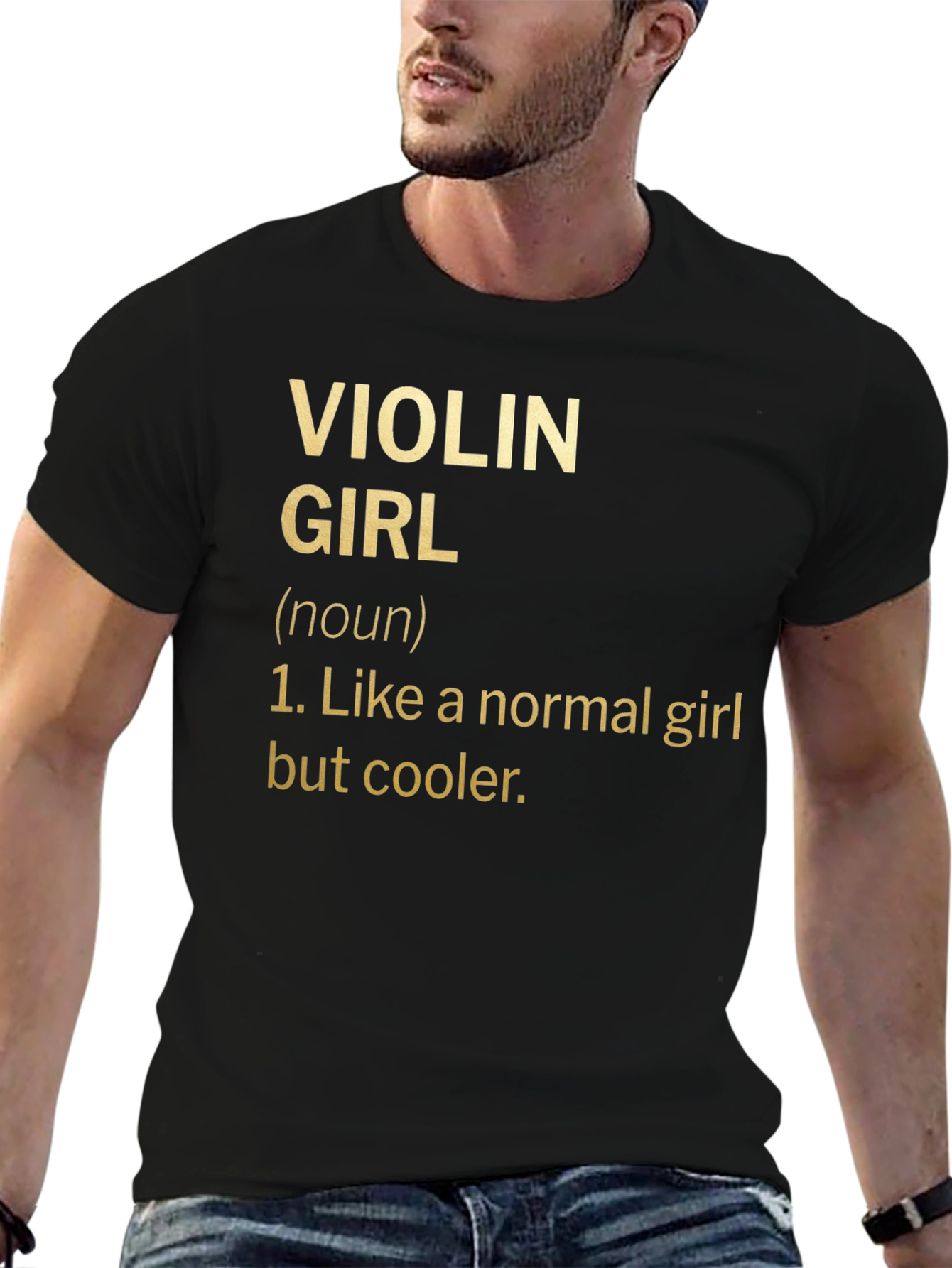 Violin Girl Definition T-Shirt - Musician Humor Tee
