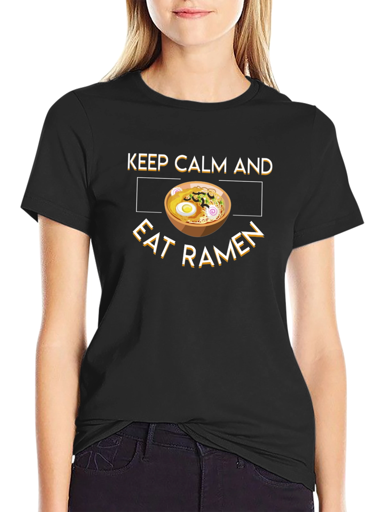 Keep Calm & Eat Ramen Graphic T-Shirt
