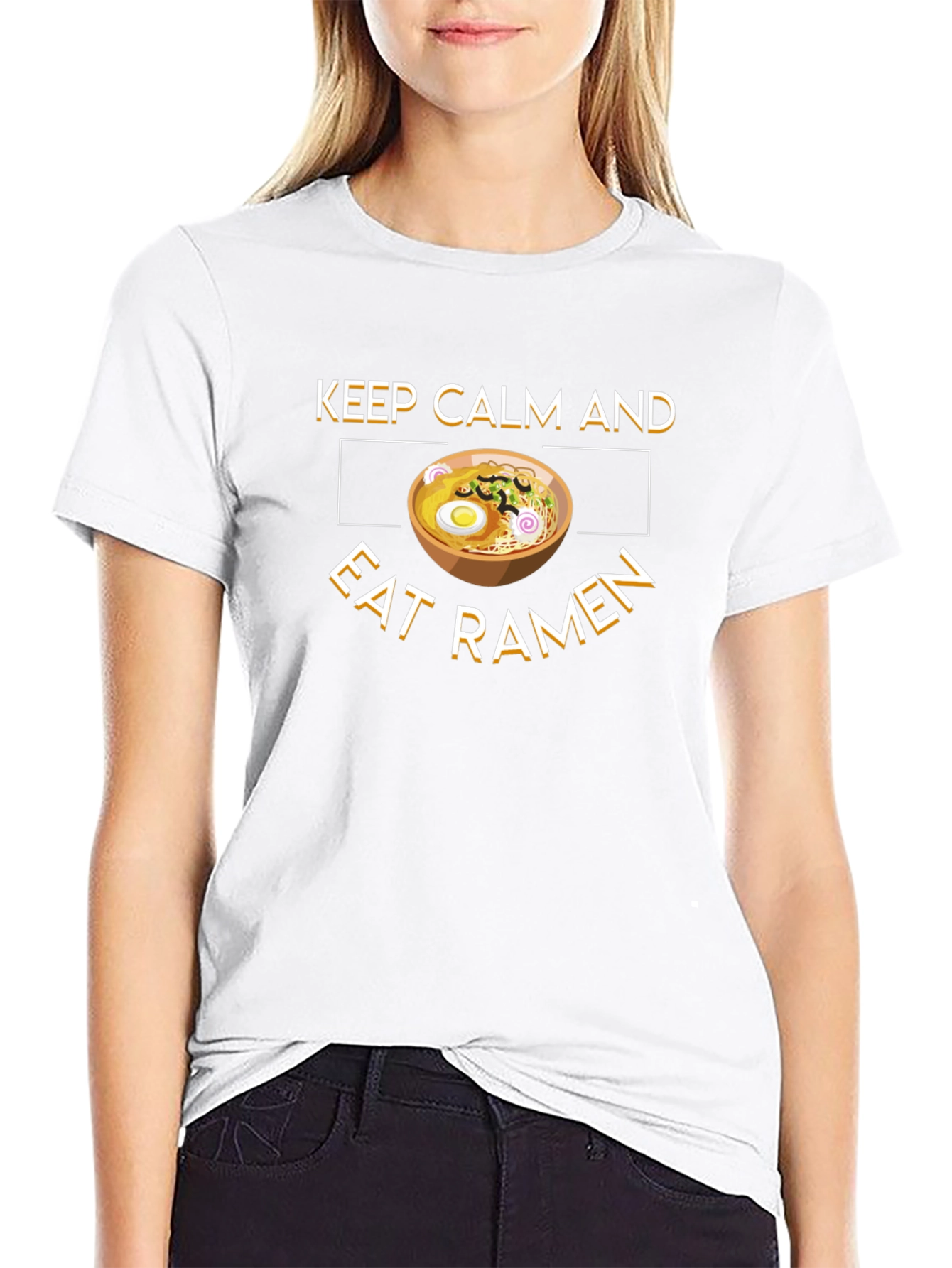 Keep Calm & Eat Ramen Graphic T-Shirt