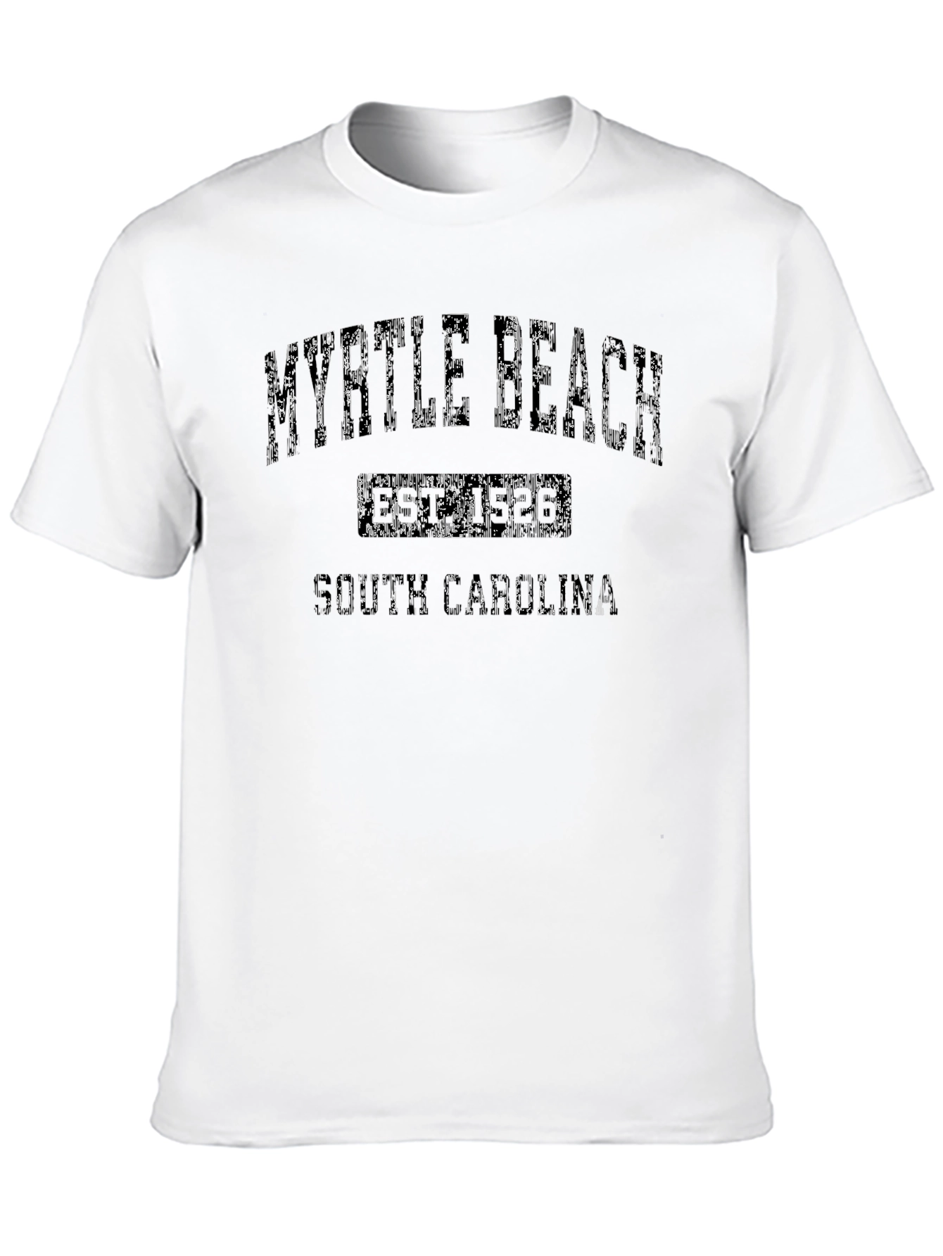Myrtle Beach Black Graphic T-Shirt