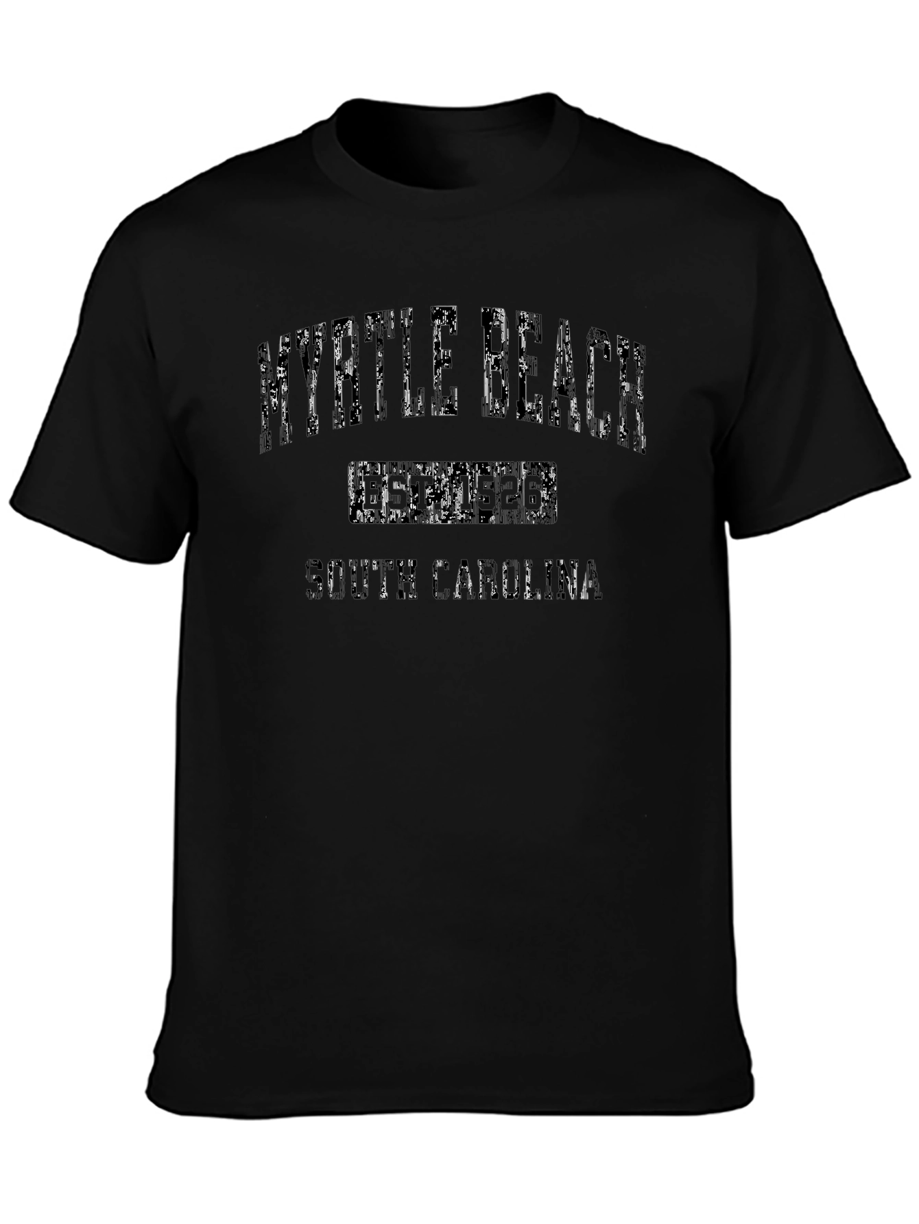 Myrtle Beach Black Graphic T-Shirt