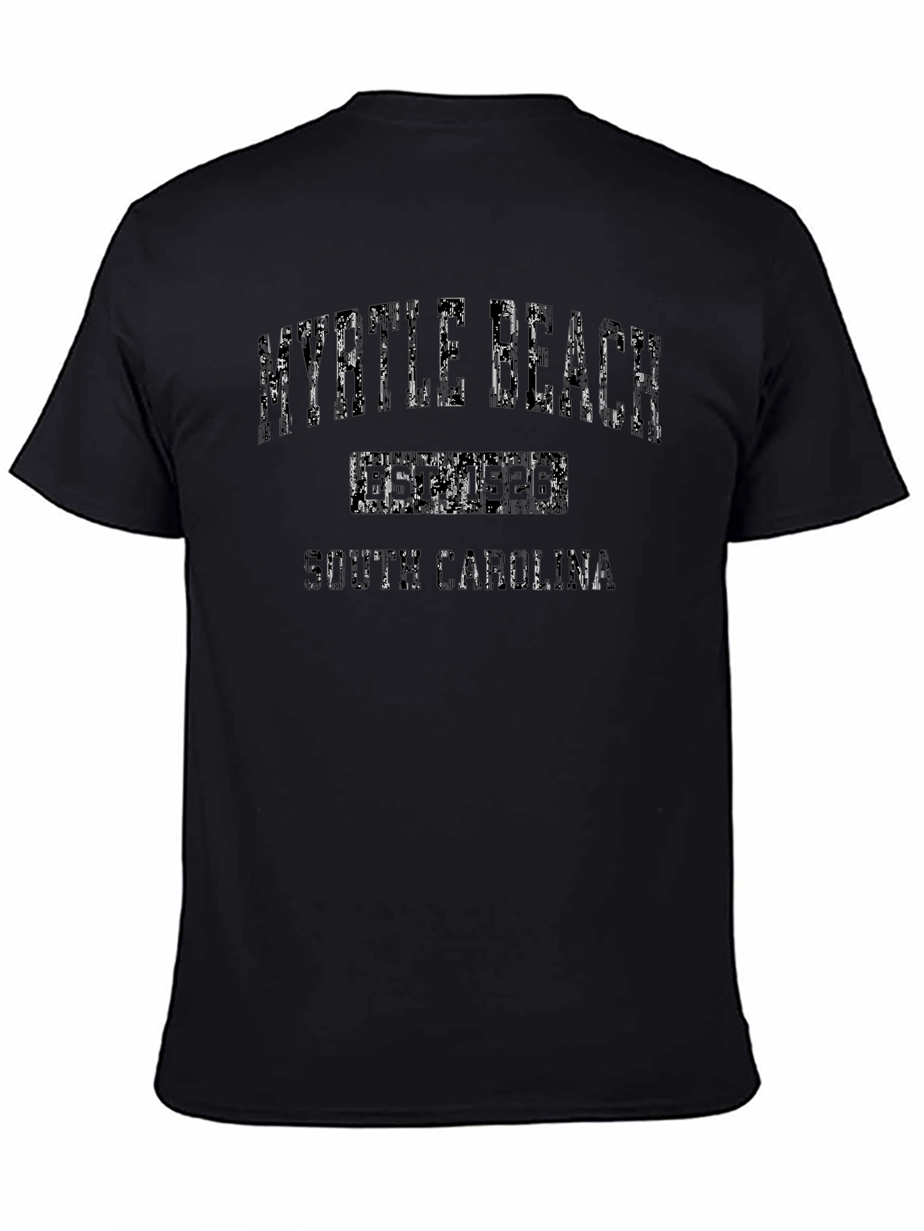 Myrtle Beach Black Graphic T-Shirt