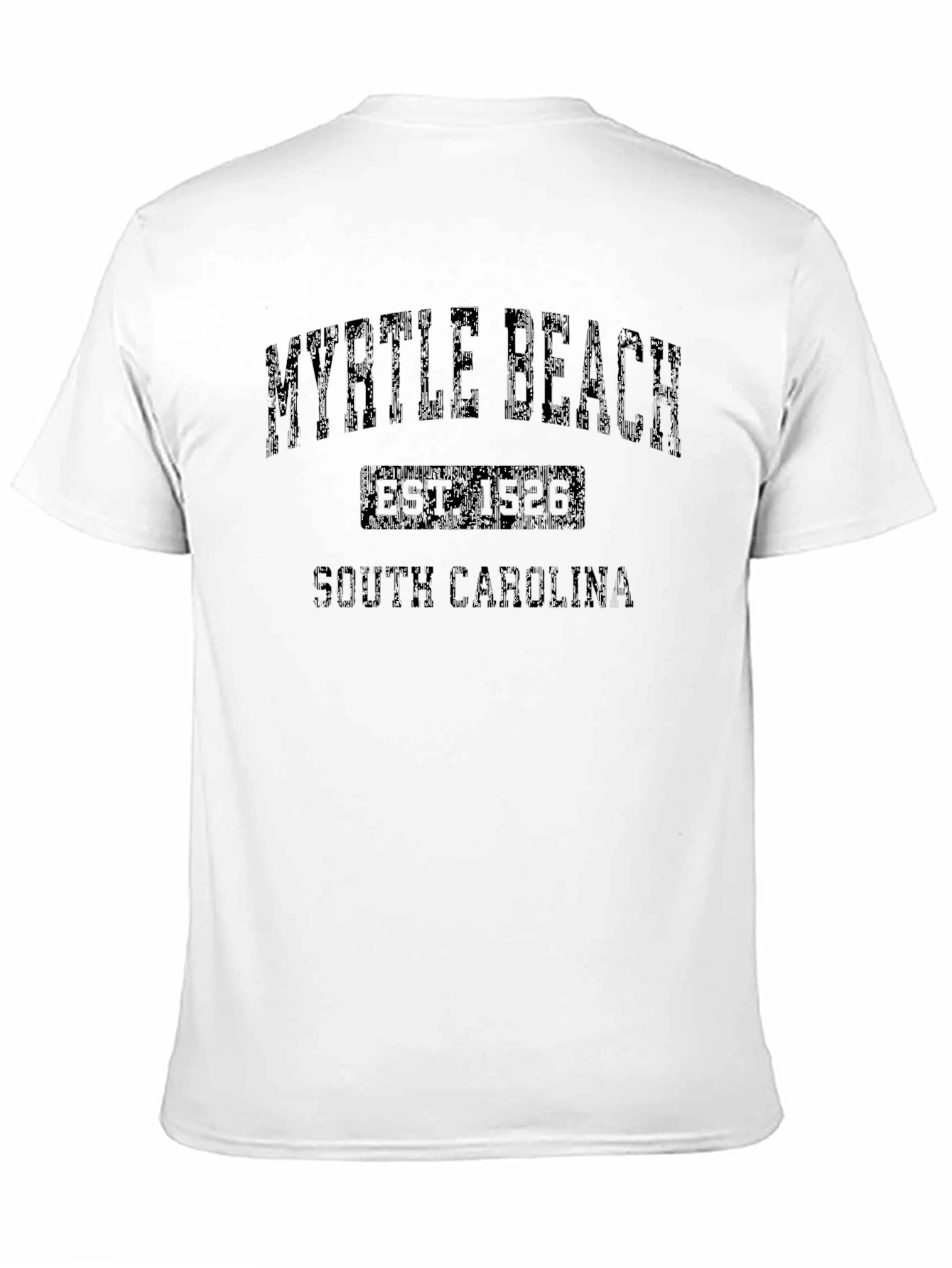 Myrtle Beach Black Graphic T-Shirt