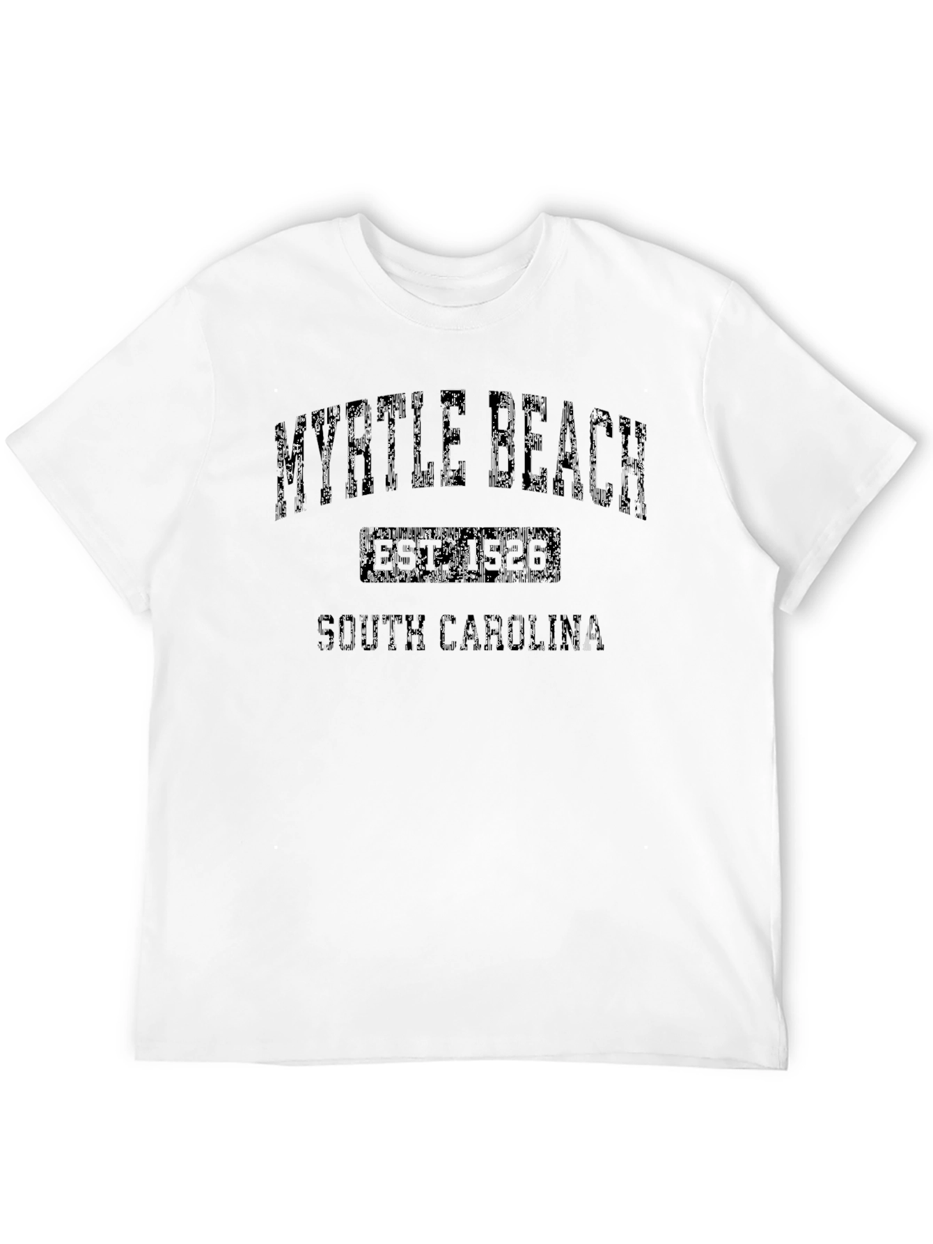 Myrtle Beach Black Graphic T-Shirt