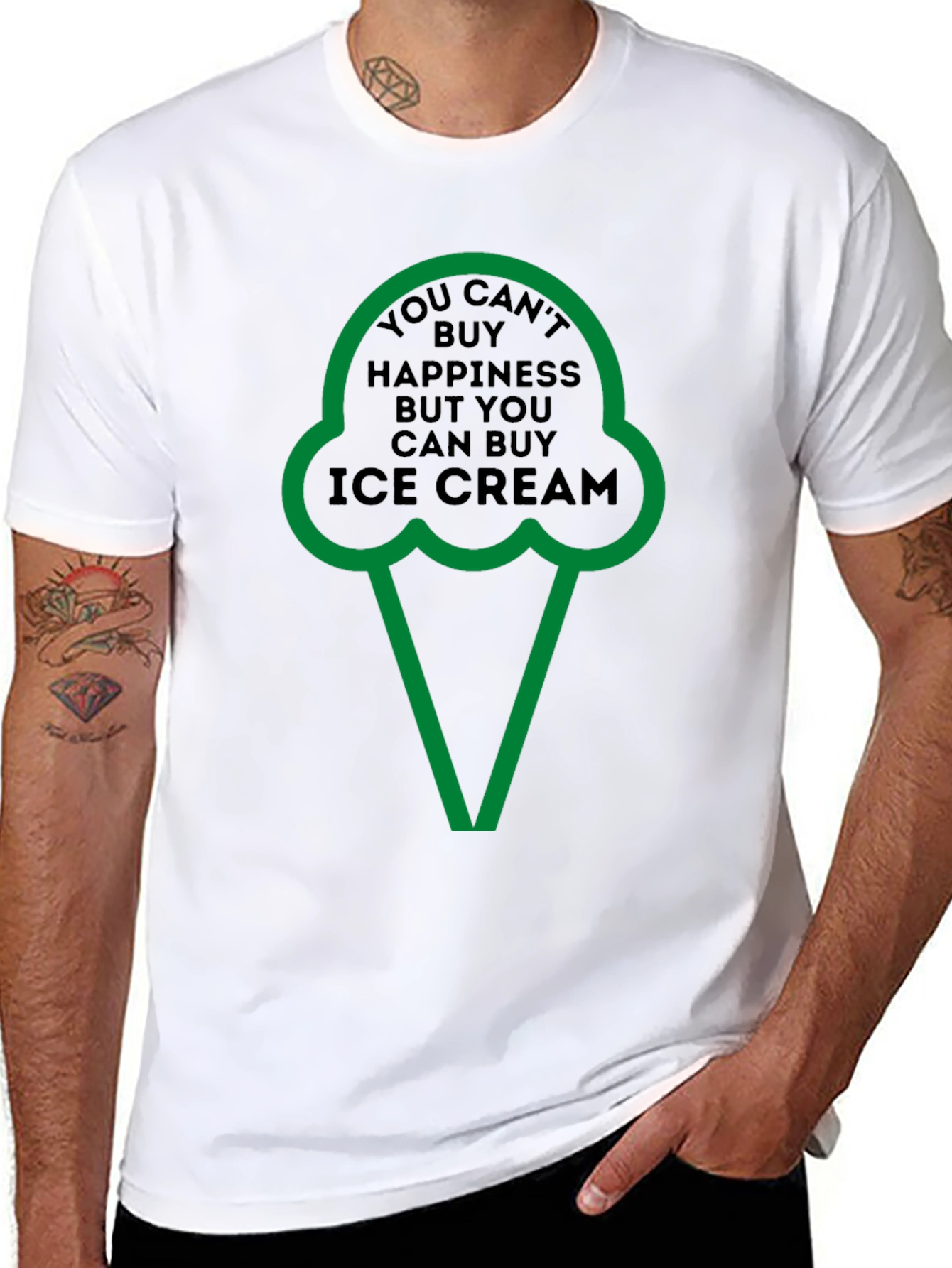 Ice Cream Happiness T-Shirt - Soft Cotton Tee