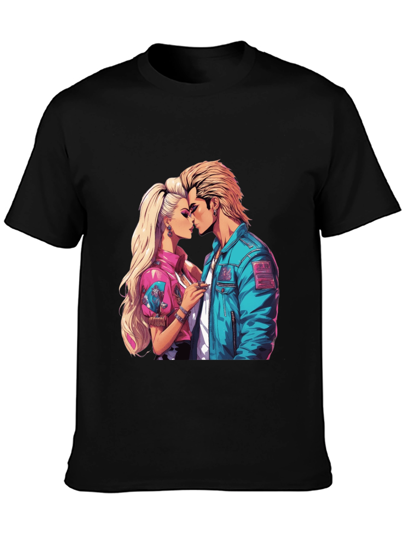 80s Romance Graphic Tee - Retro Style