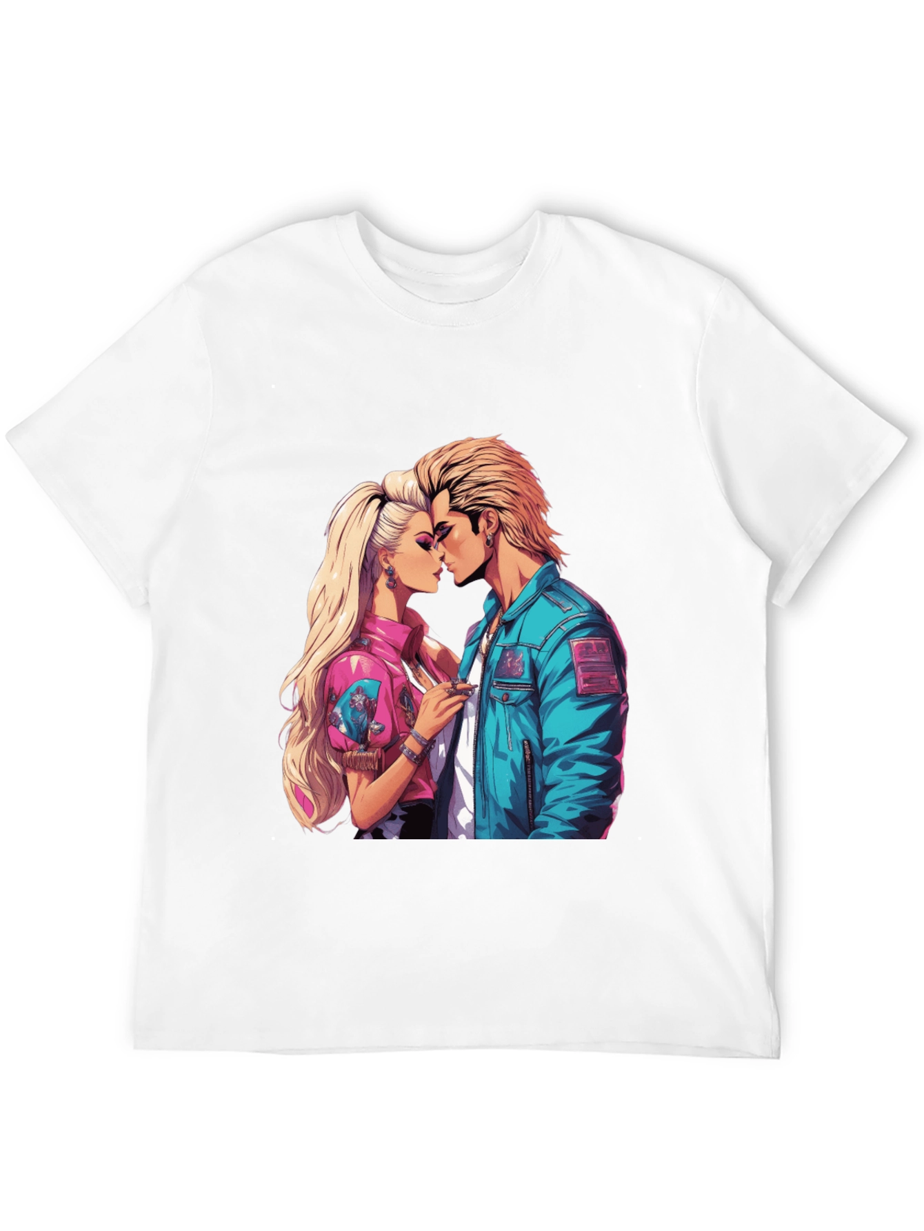 80s Romance Graphic Tee - Retro Style