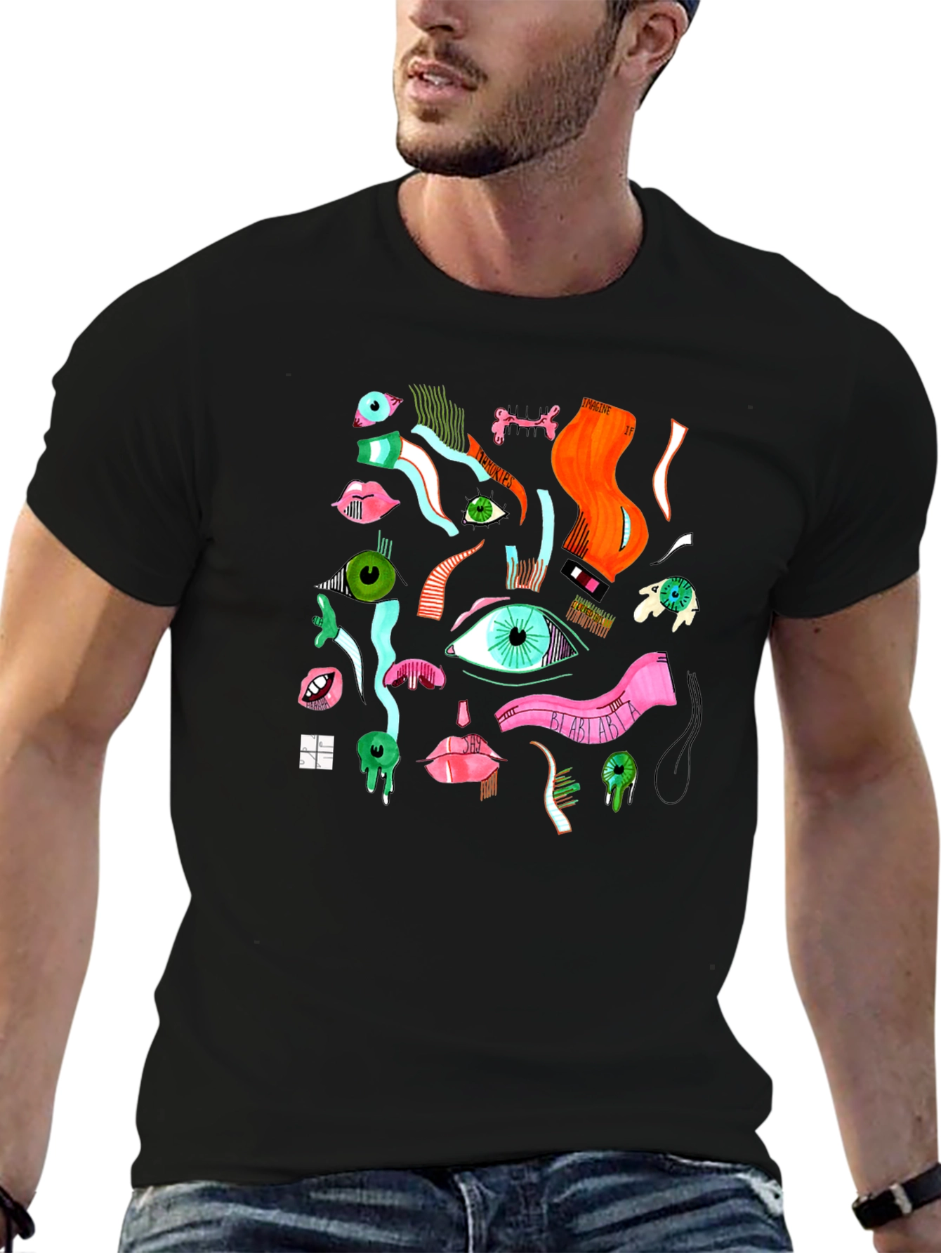 Abstract Eye Graphic T-Shirt - Unisex