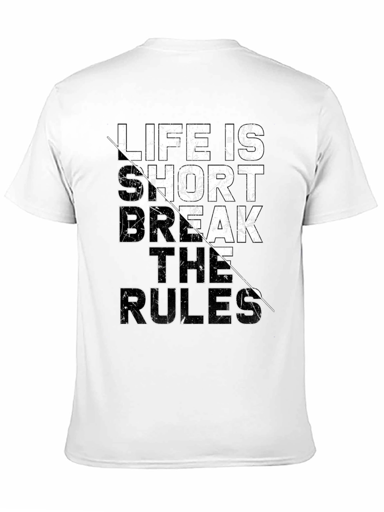 Life is Short Break the Rules Graphic Tee