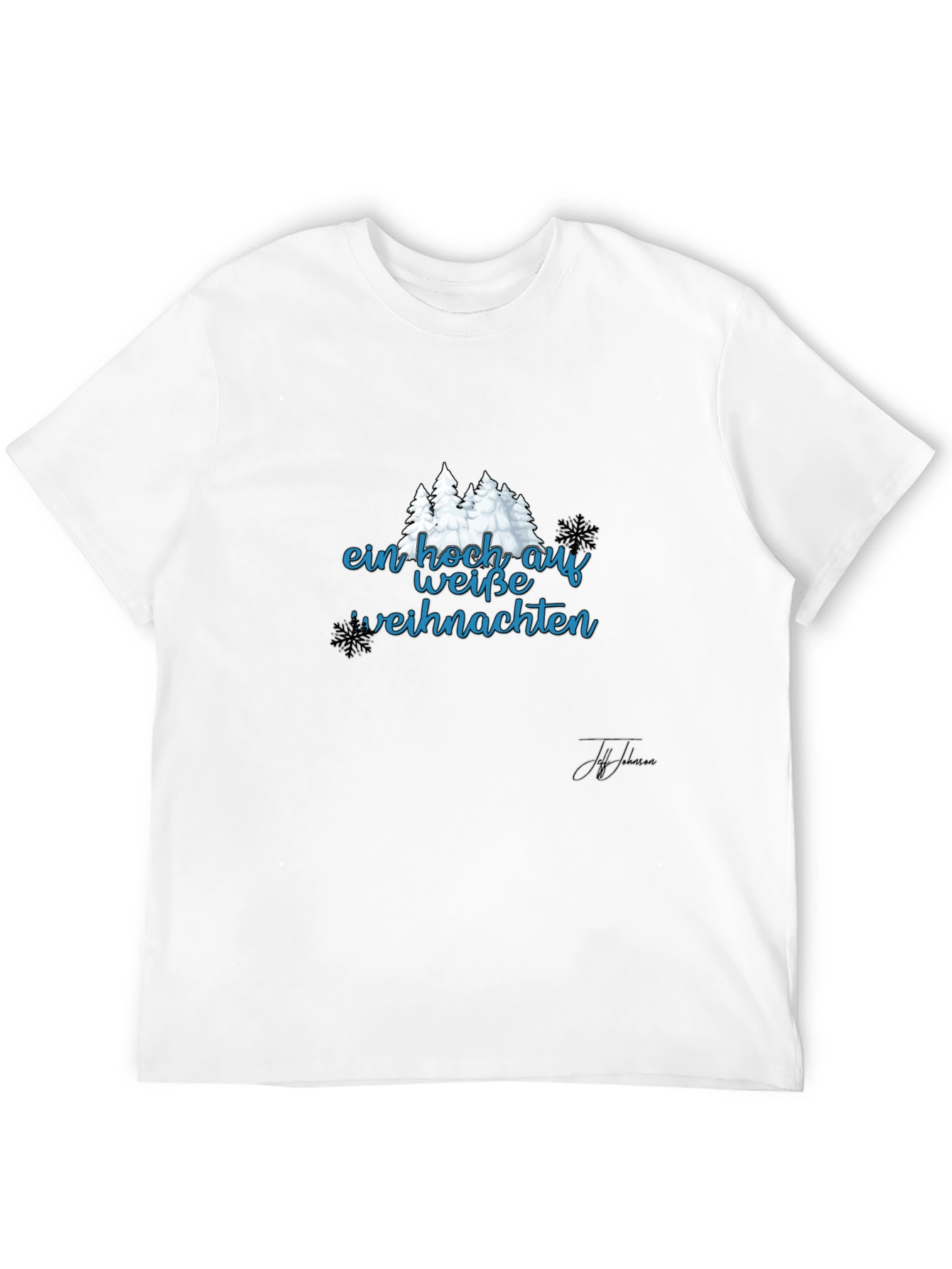 Festive Ein Hoch Auf Weisse Weihnachten Black T-Shirt