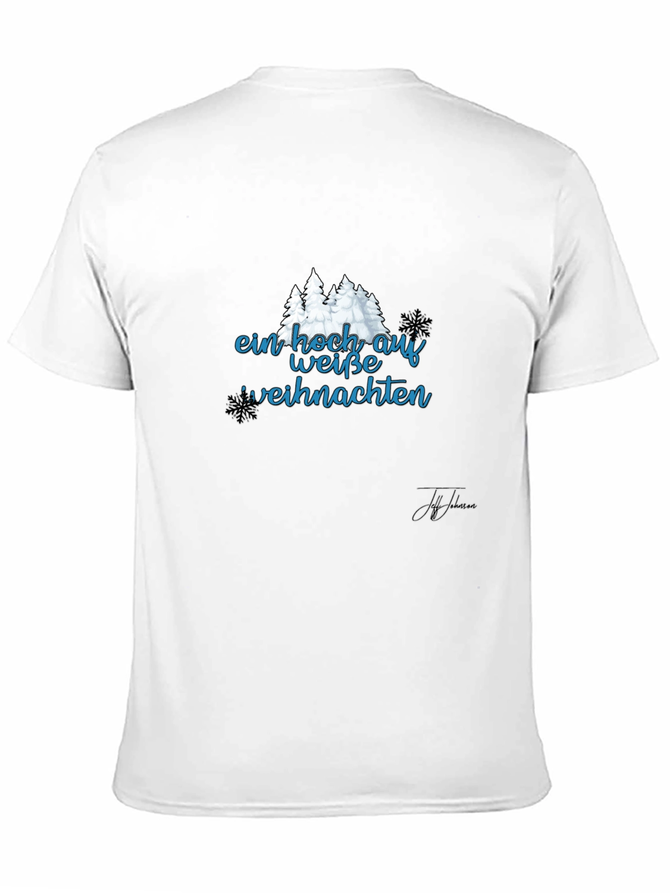 Festive Ein Hoch Auf Weisse Weihnachten Black T-Shirt