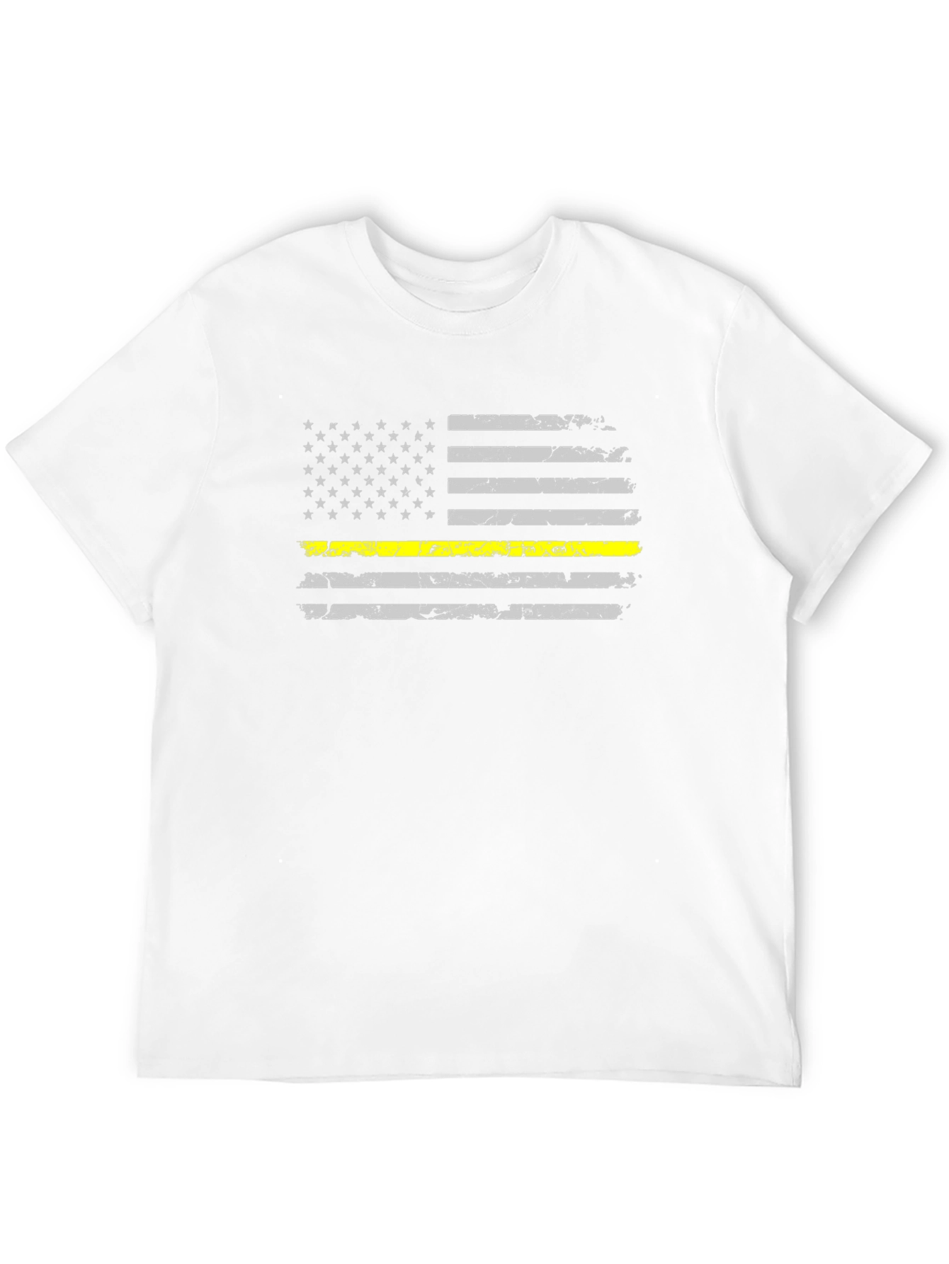 Thin Yellow Line USA Flag Graphic Tee