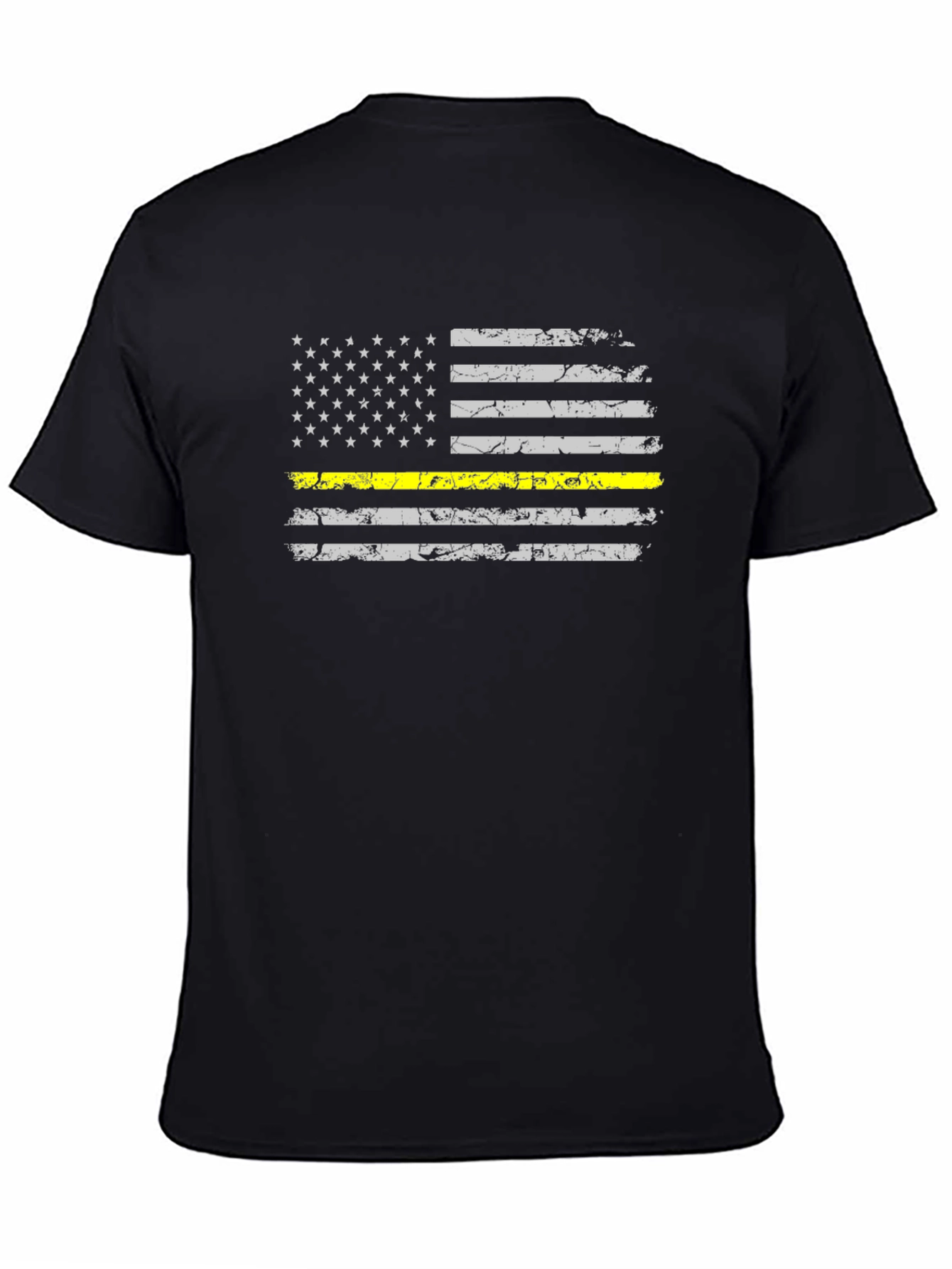 Thin Yellow Line USA Flag Graphic Tee