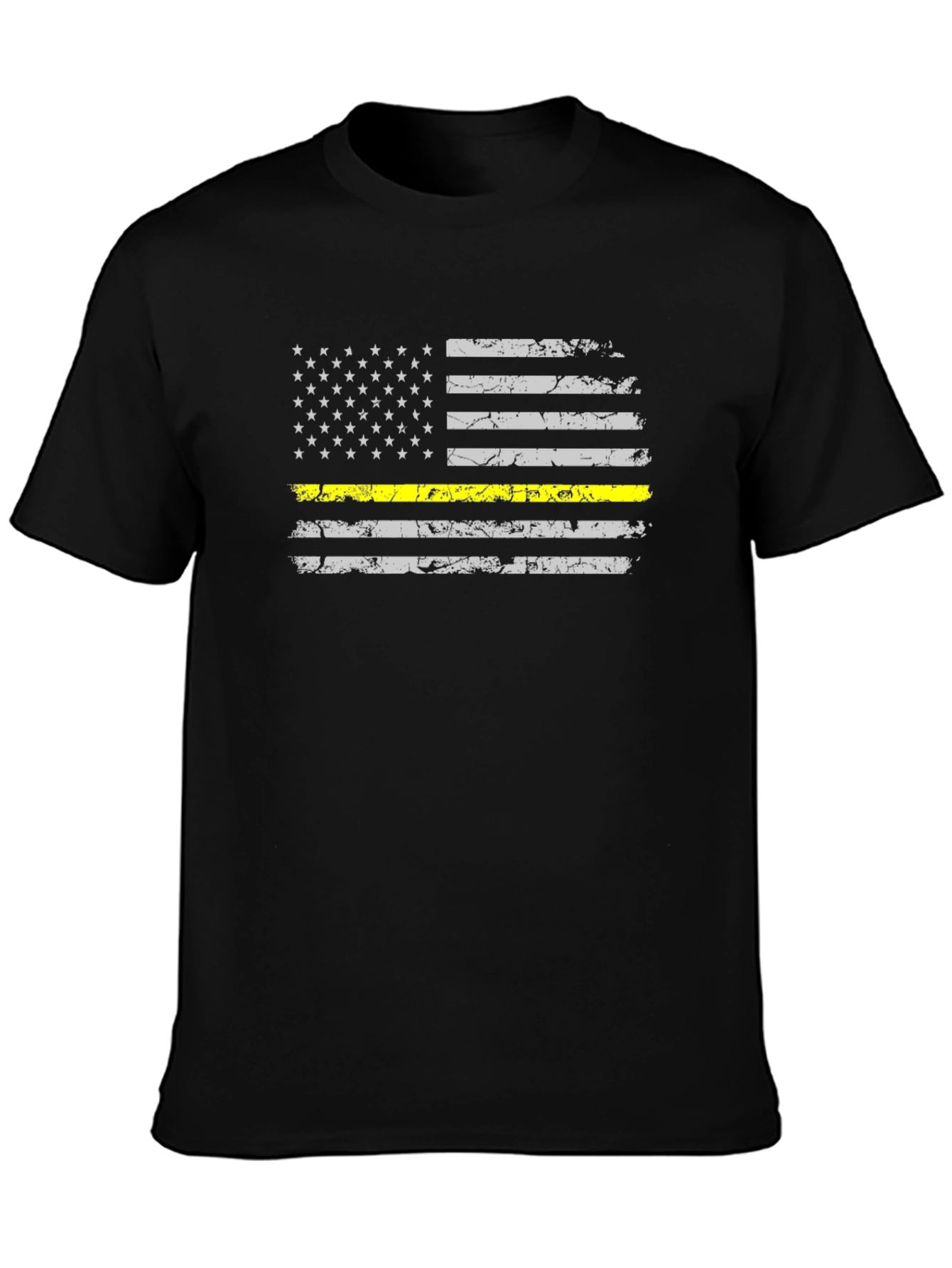 Thin Yellow Line USA Flag Graphic Tee