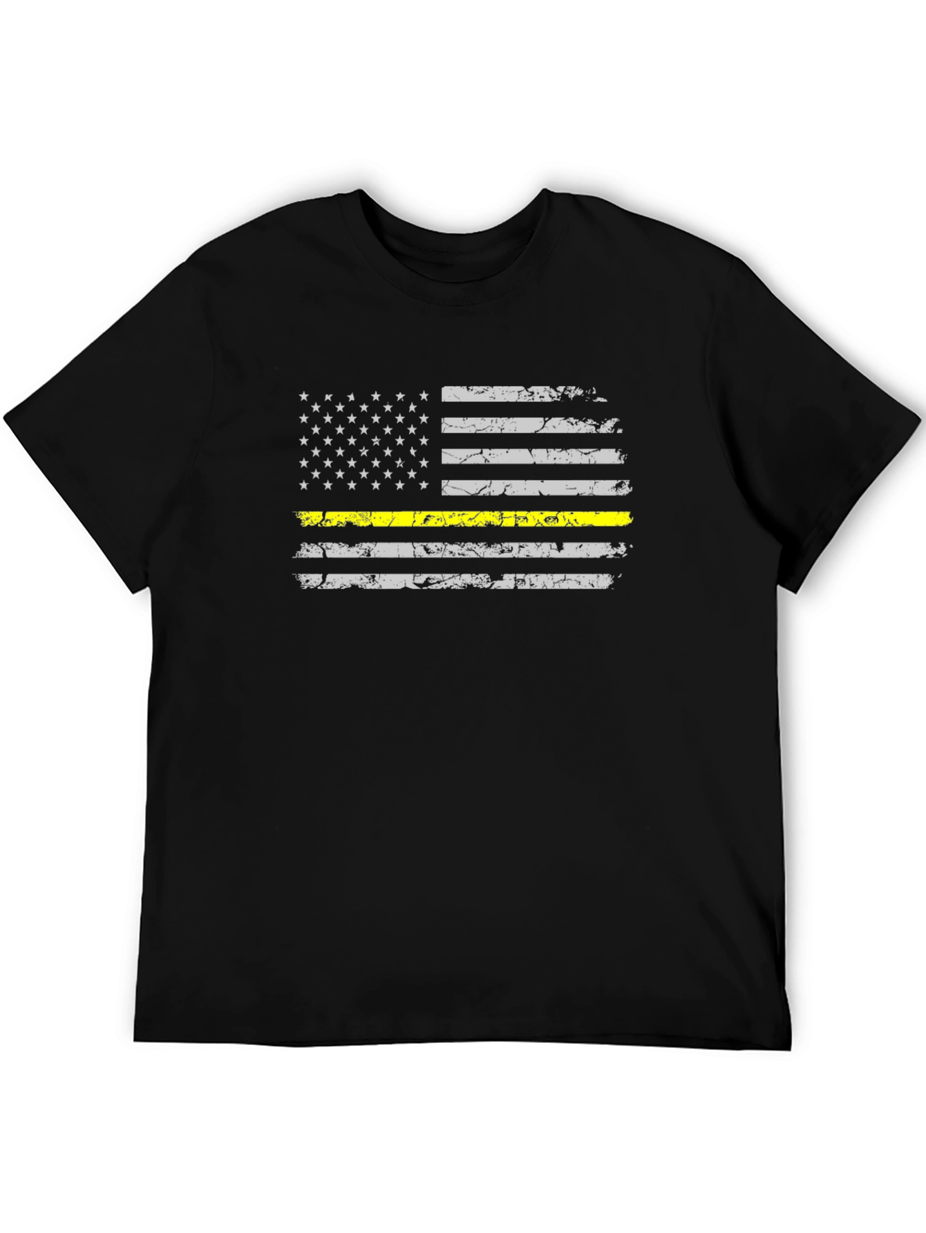 Thin Yellow Line USA Flag Graphic Tee