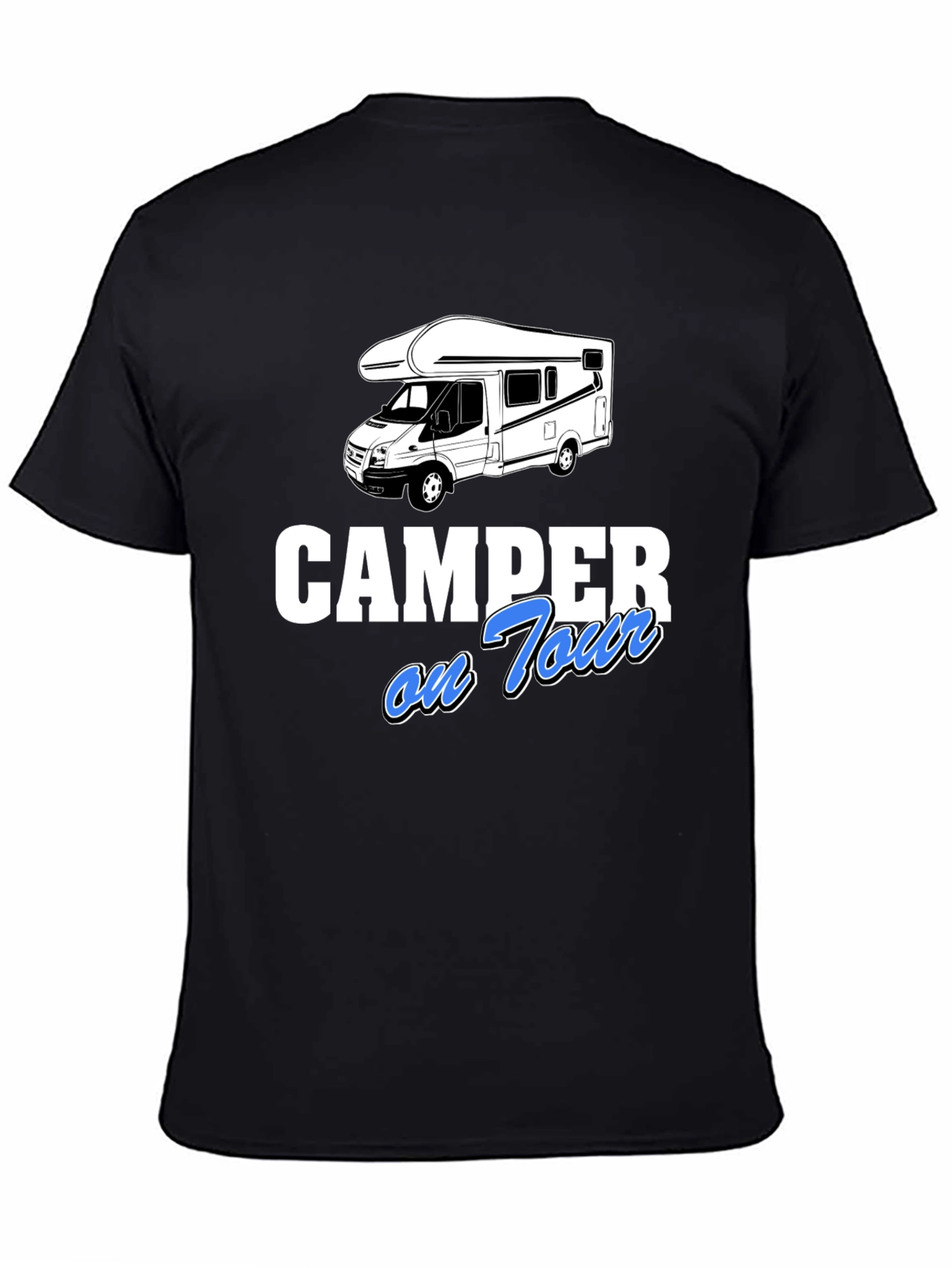 Camper on Tour Graphic T-Shirt - Black