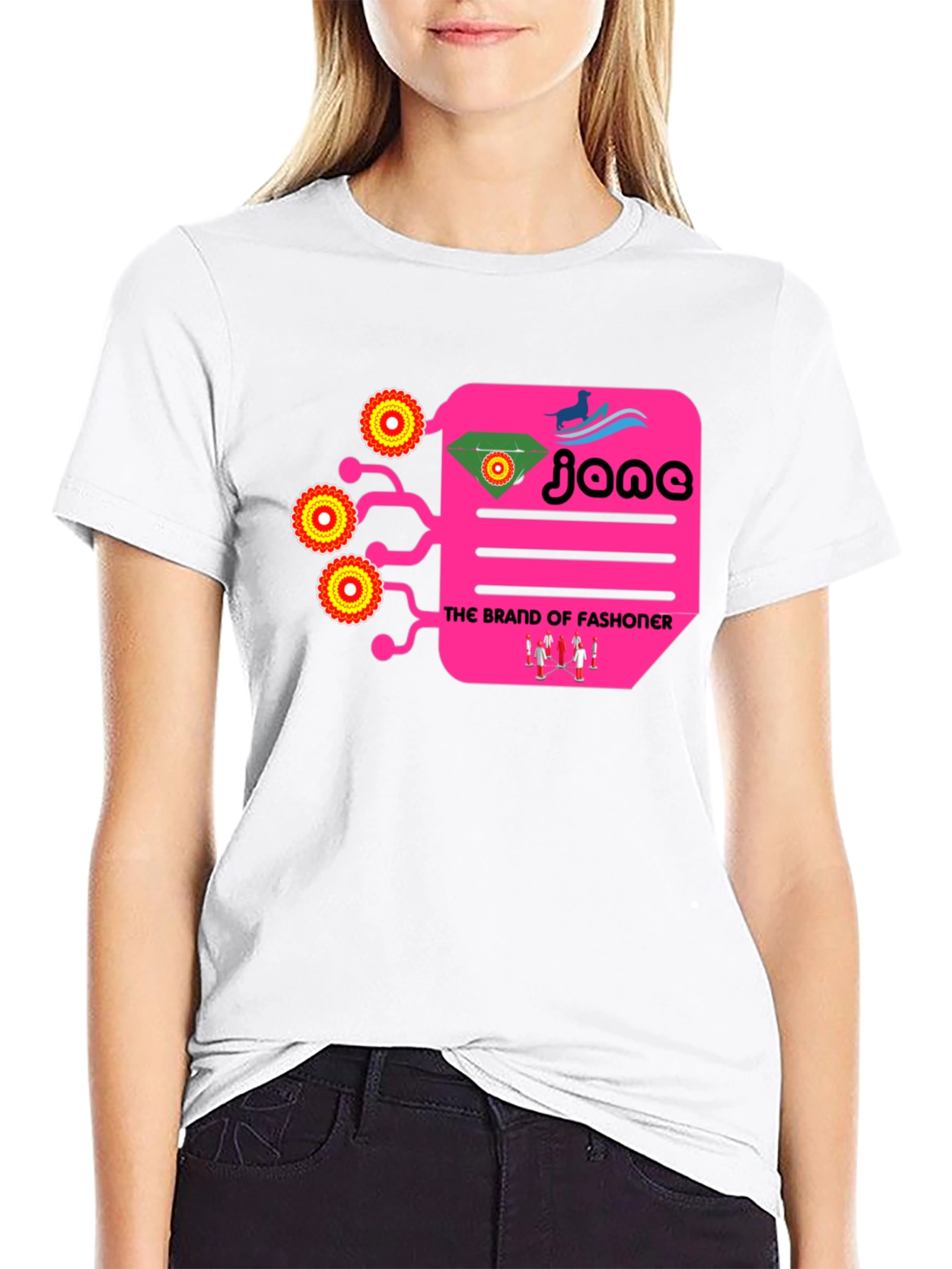 Funky Graphic Print Black T-Shirt