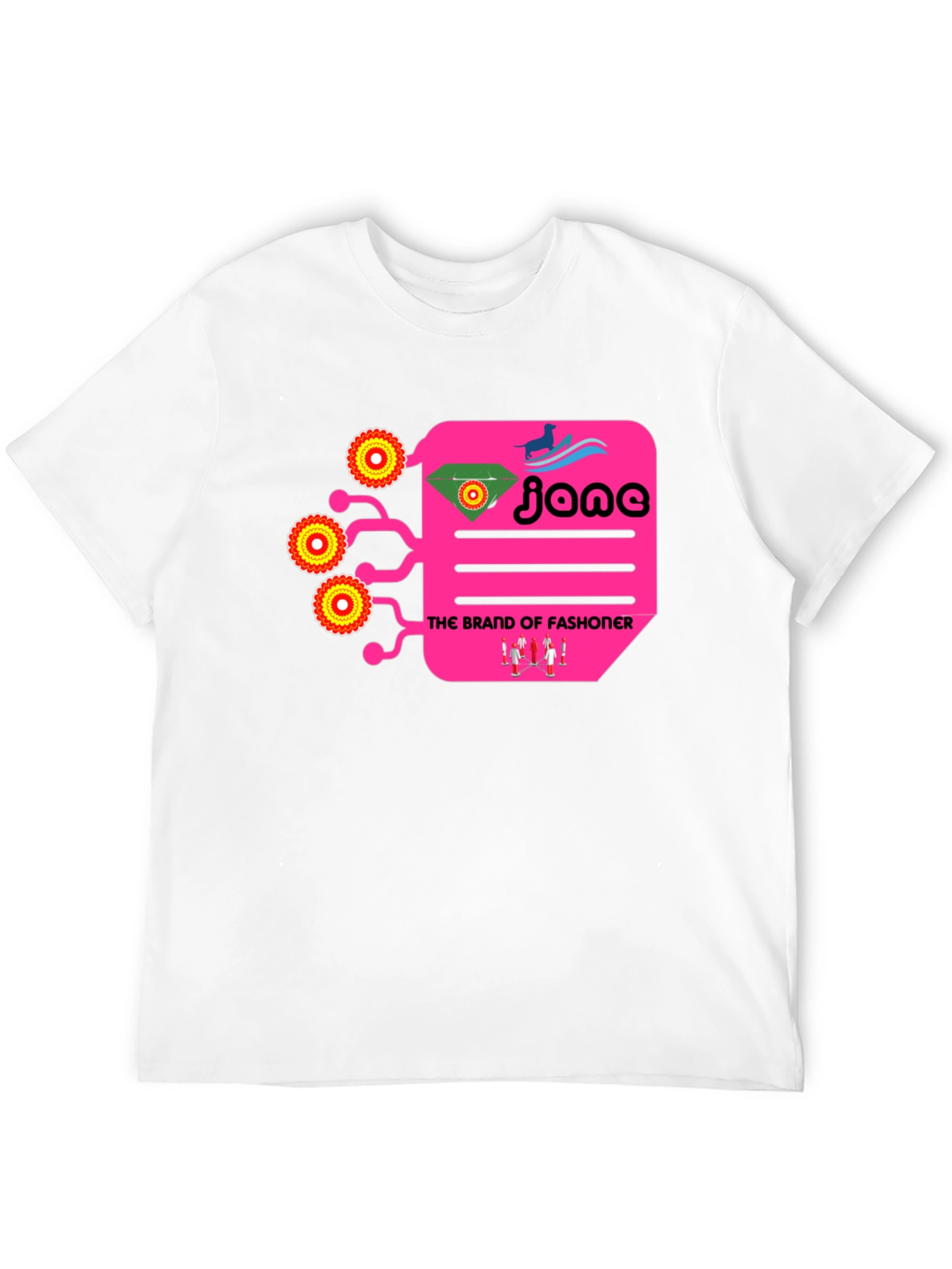 Funky Graphic Print Black T-Shirt
