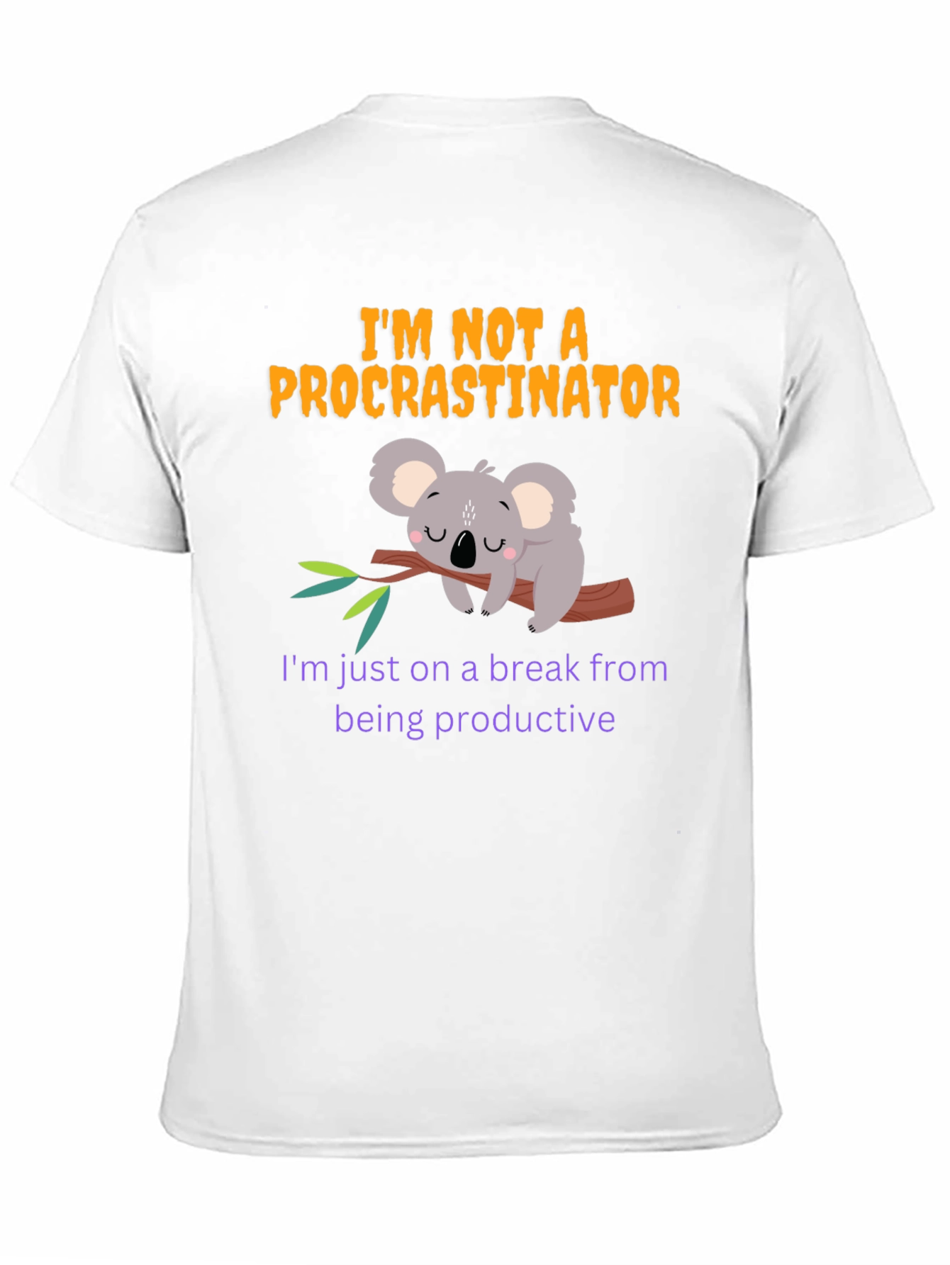 Funny Procrastinator Koala T-Shirt