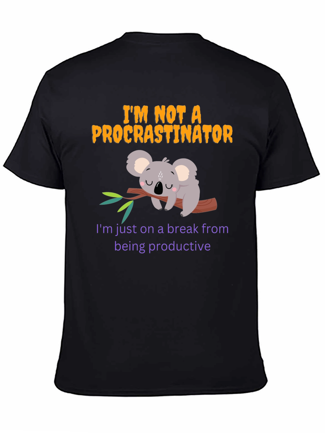 Funny Procrastinator Koala T-Shirt